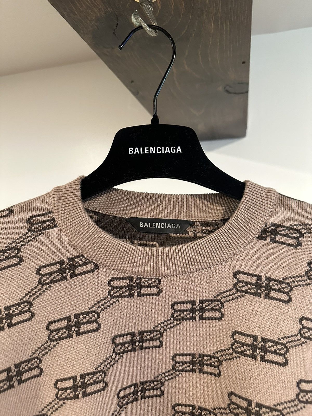 Balenciaga Balenciaga BB Monogram Crewneck Size US S / EU 44-46 / 1 - 3 Thumbnail