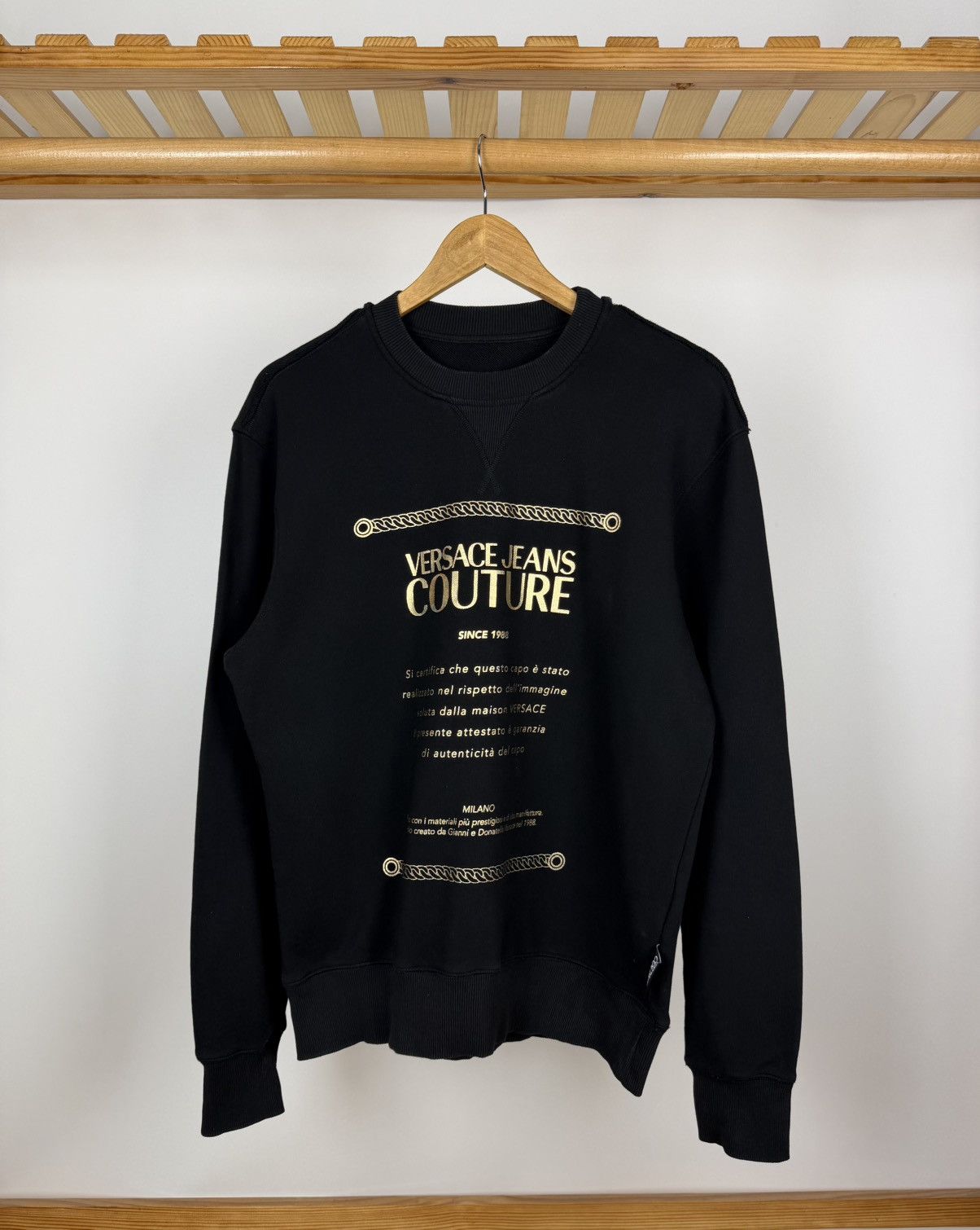 Versace Jeans Couture Versace Jeans Couture Big Logo Men's Crewneck Sweatshirt Size US S / EU 44-46 / 1 - 1 Thumbnail