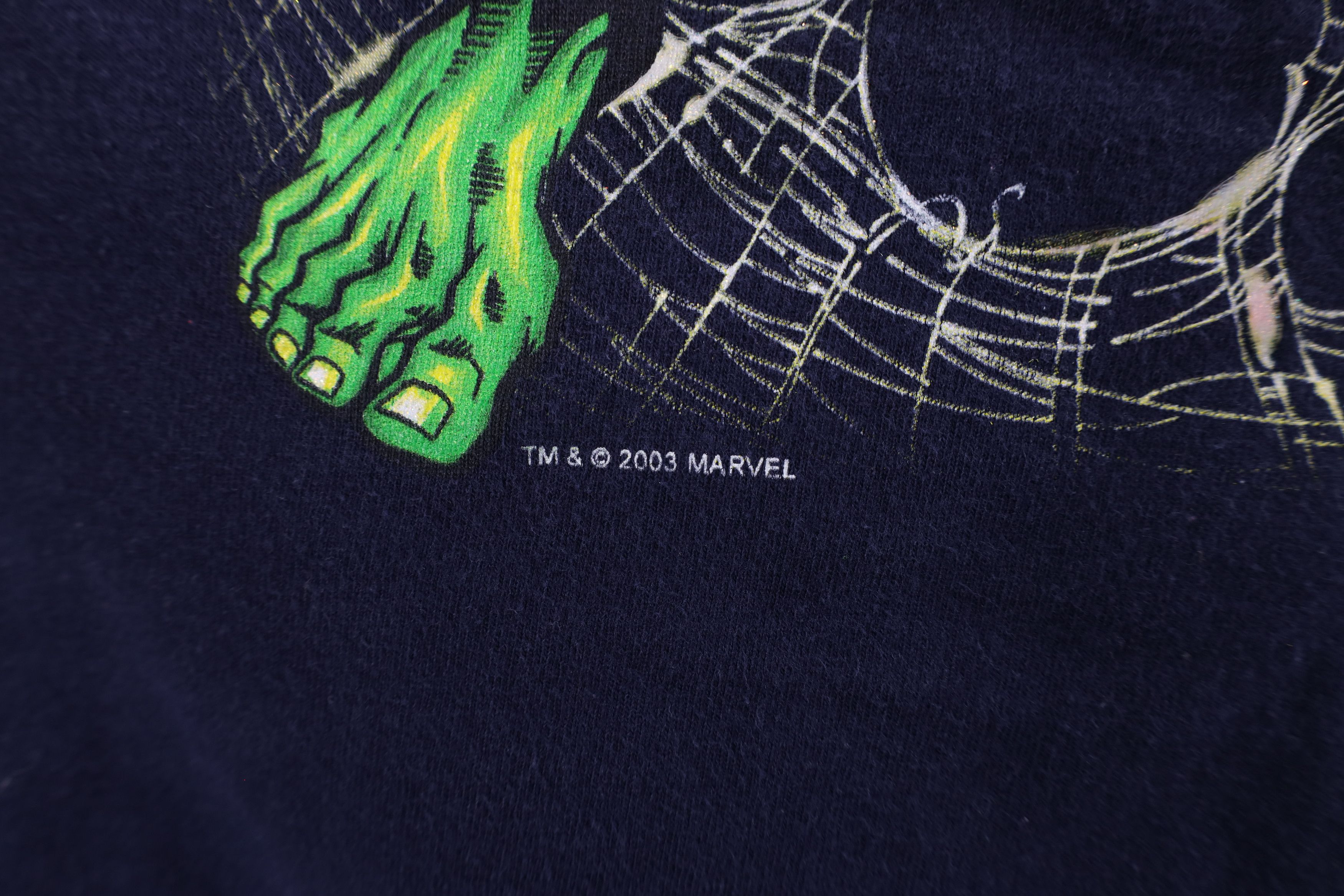 Vintage Vintage Y2K 2003 Marvel Comics Spiderman Versus Hulk T-Shirt Size US S / EU 44-46 / 1 - 5 Thumbnail
