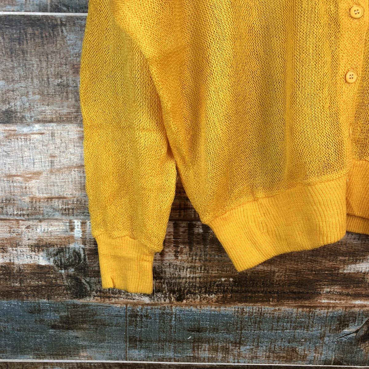 Japanese Brand Ladies Fashion japan vintage Yellow Cardigan Knitwear #A2466 Size M / US 6-8 / IT 42-44 - 7 Thumbnail