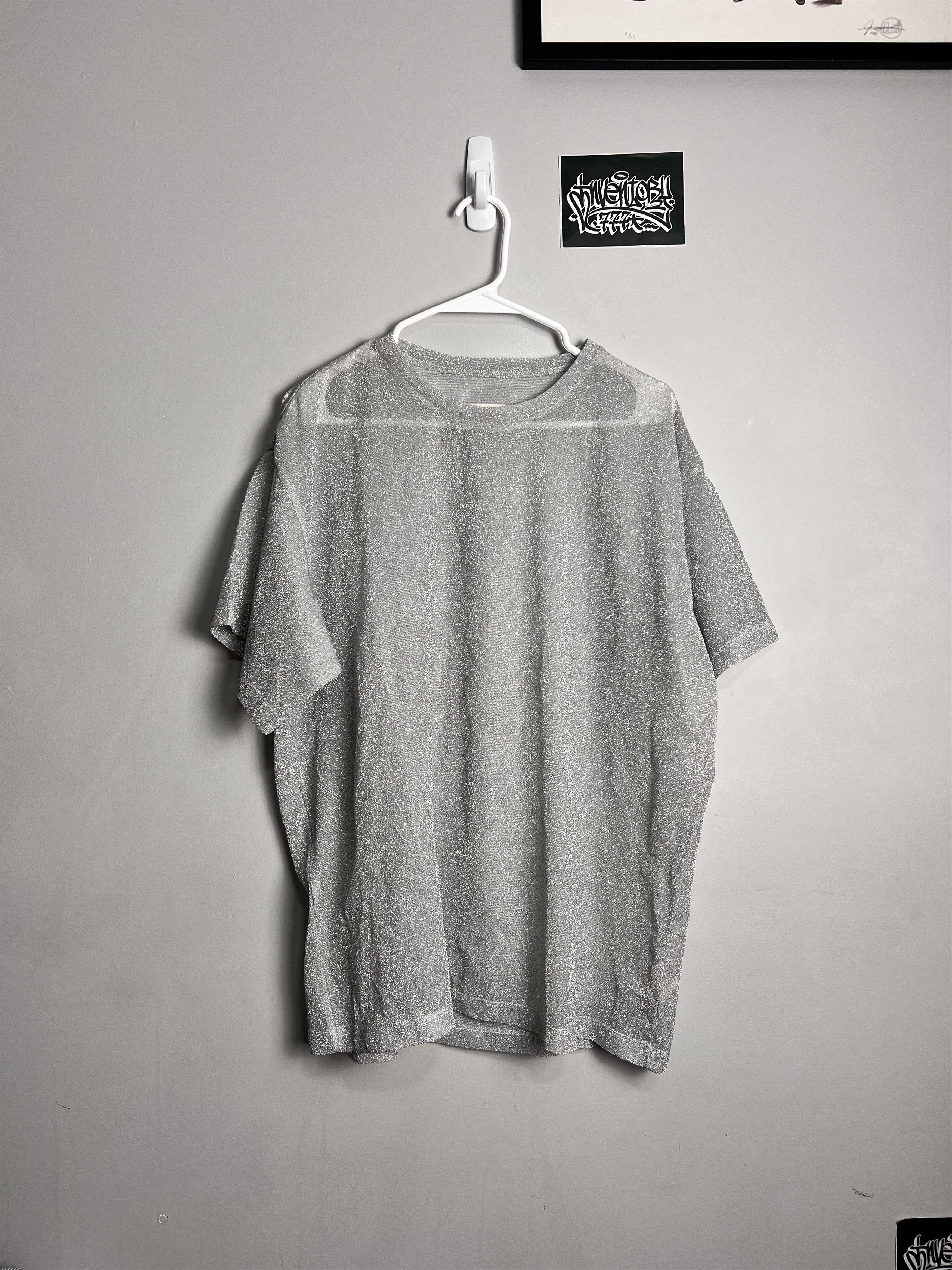 Maison Margiela Maison Margiela - Silver Mettalic Shirt Size US M / EU 48-50 / 2 - 1 Thumbnail