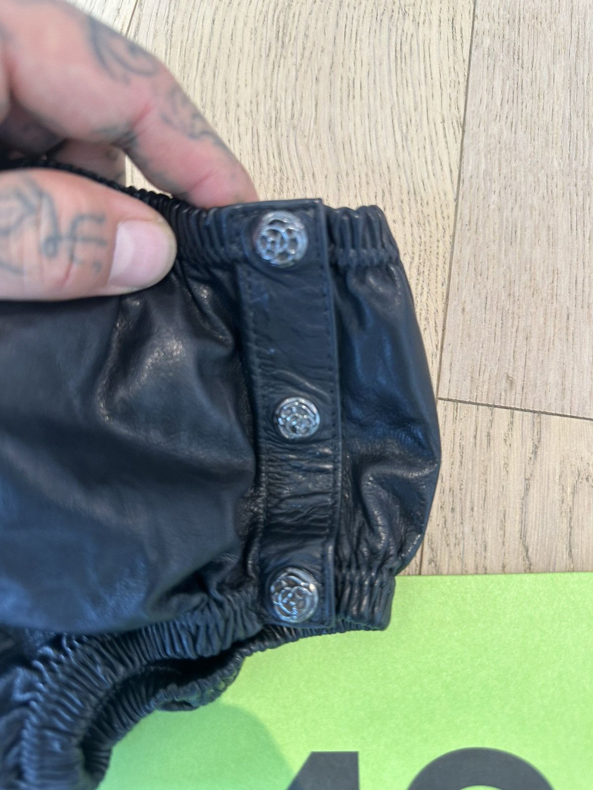 Chrome Hearts CHROME HEARTS NEW LEATHER BABY DIAPER SHORTE Size ONE SIZE - 7 Thumbnail