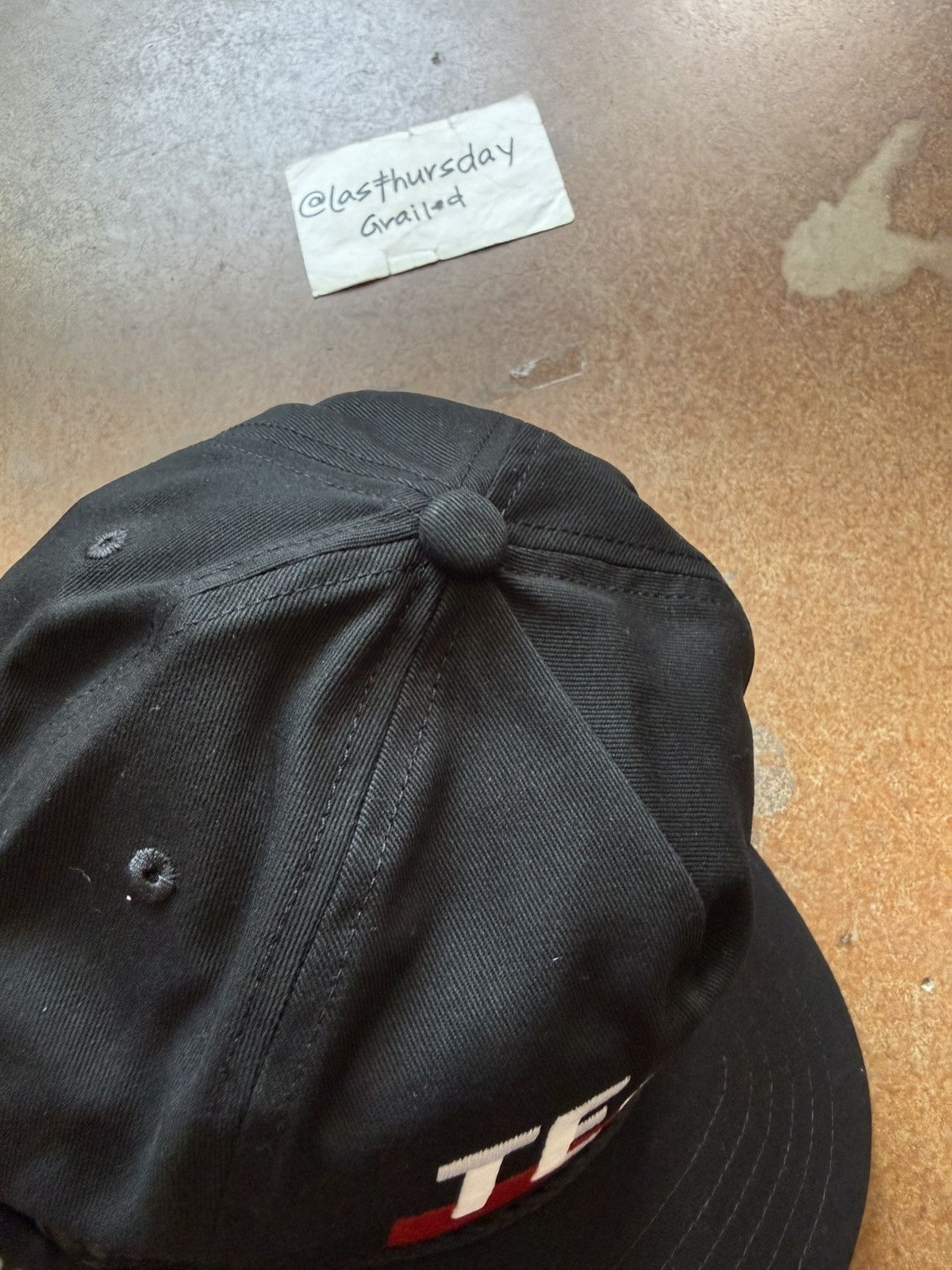 DENIM TEARS Denim Tears TEARS Leather Strap Hat Black Size ONE SIZE - 8 Thumbnail