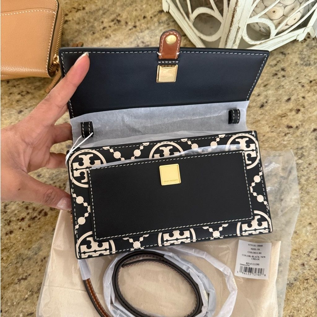 Tory Burch Tory Burch Black and White Women's Bag Size ONE SIZE - 4 Thumbnail