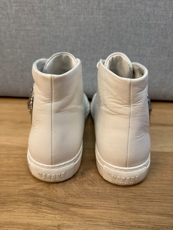 Versus Versace Versace Versus Lion High Top Leather Sneakers White 41 Size US 8 / EU 41 - 9 Thumbnail