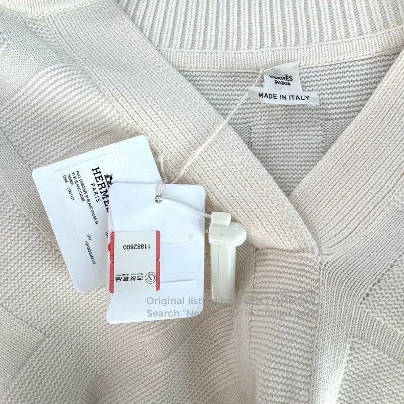 Hermes Hermes Knit Sweater, Open Front V-Neck Size XXS / US 00 / IT 34 - 7 Thumbnail