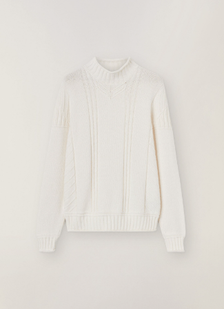 o1loc1c1023 Sweater in White