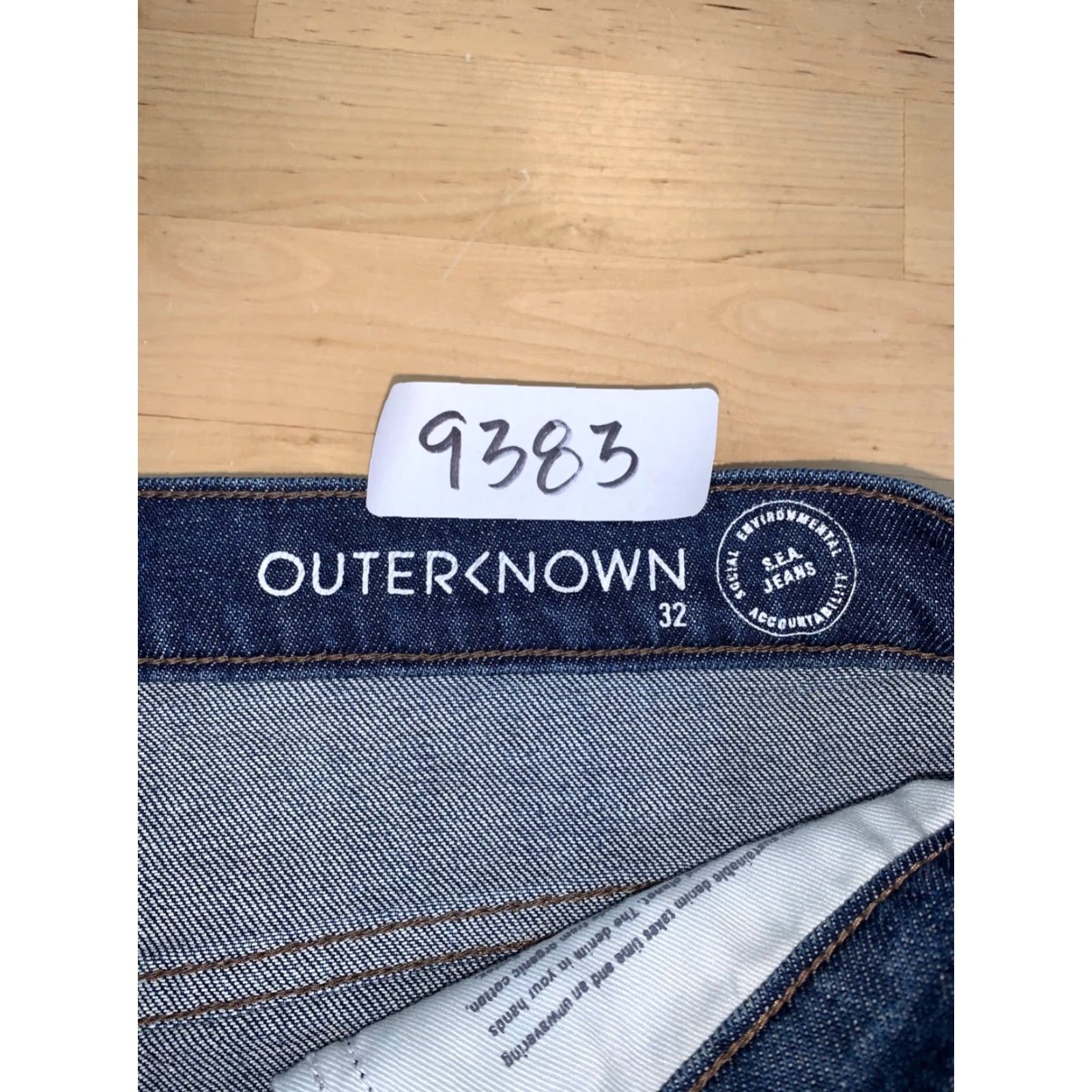 Outerknown Outknown Ambassador Slim Fit Denim Jeans Mens 32x28 Indigo Blue Casual Slim Straight 9383 Size US 32 / EU 48 - 3 Thumbnail