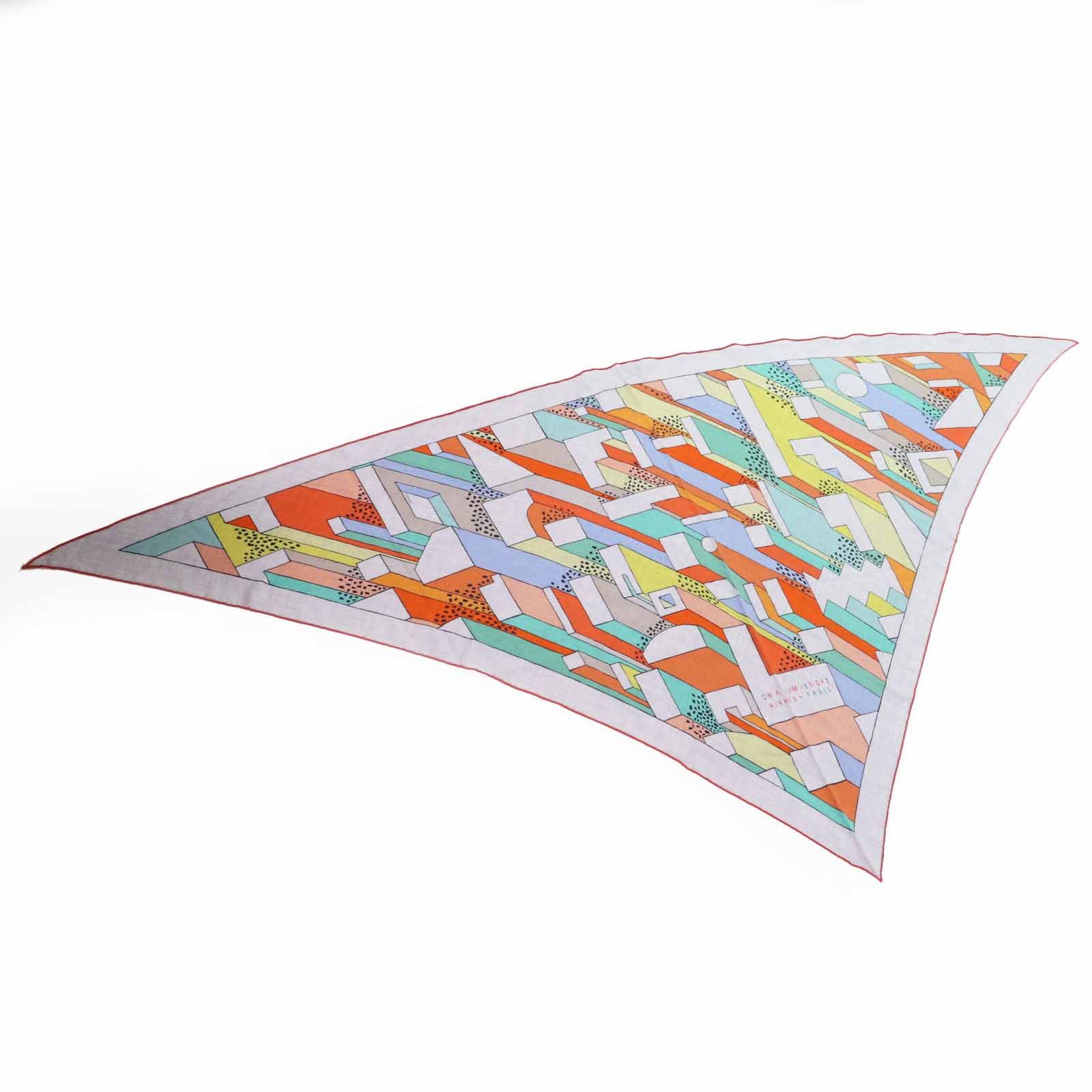 Hermes Hermes Hermes ON A SUMMER DAY Cashmere Silk Scarf Others Shawl DUTY FREE for USA Size ONE SIZE - 1 Thumbnail