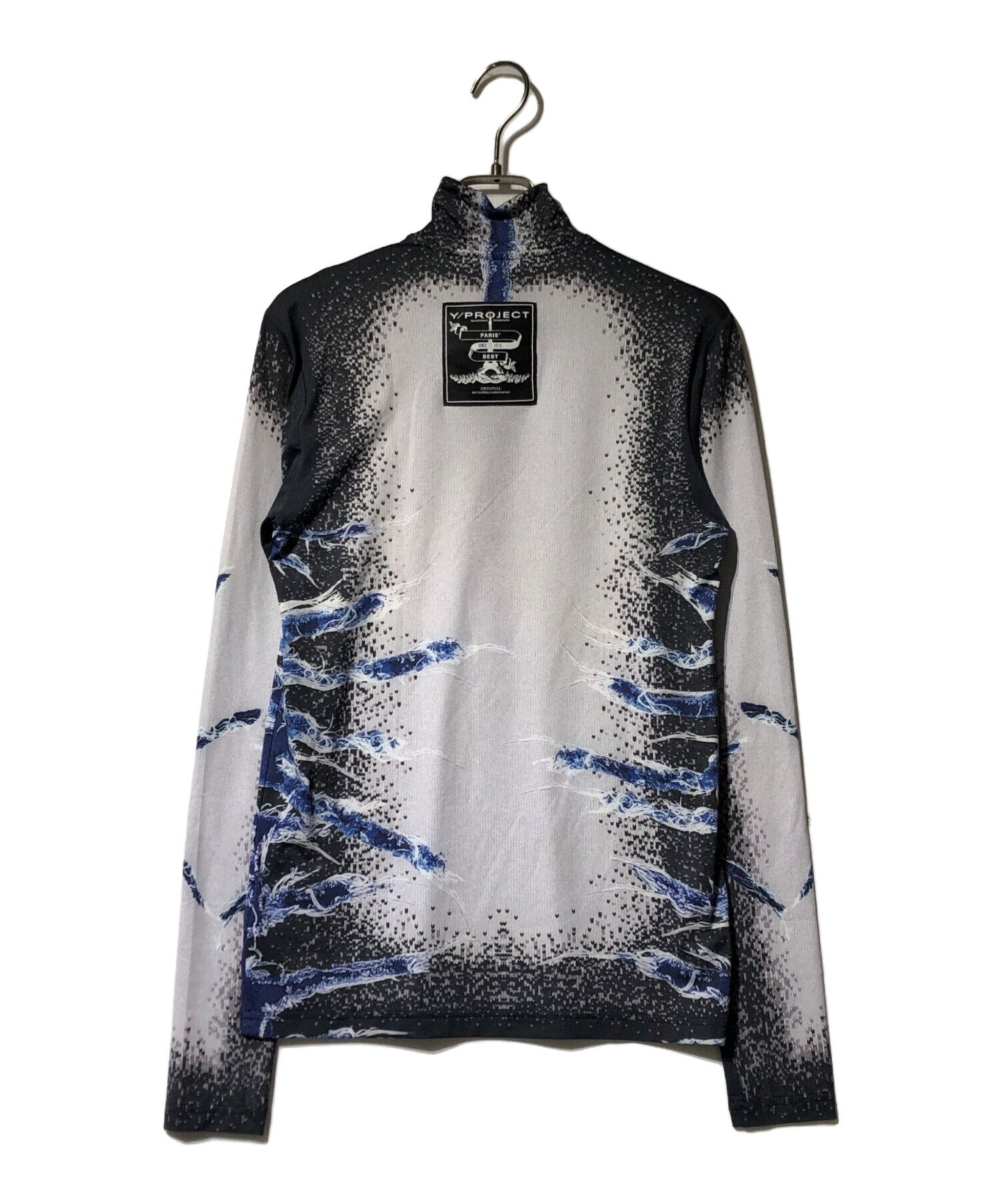 Y/Project Y/ PROJECT Black Printed Turtleneck Long Sleeves Top M Size US M / EU 48-50 / 2 - 2 Thumbnail
