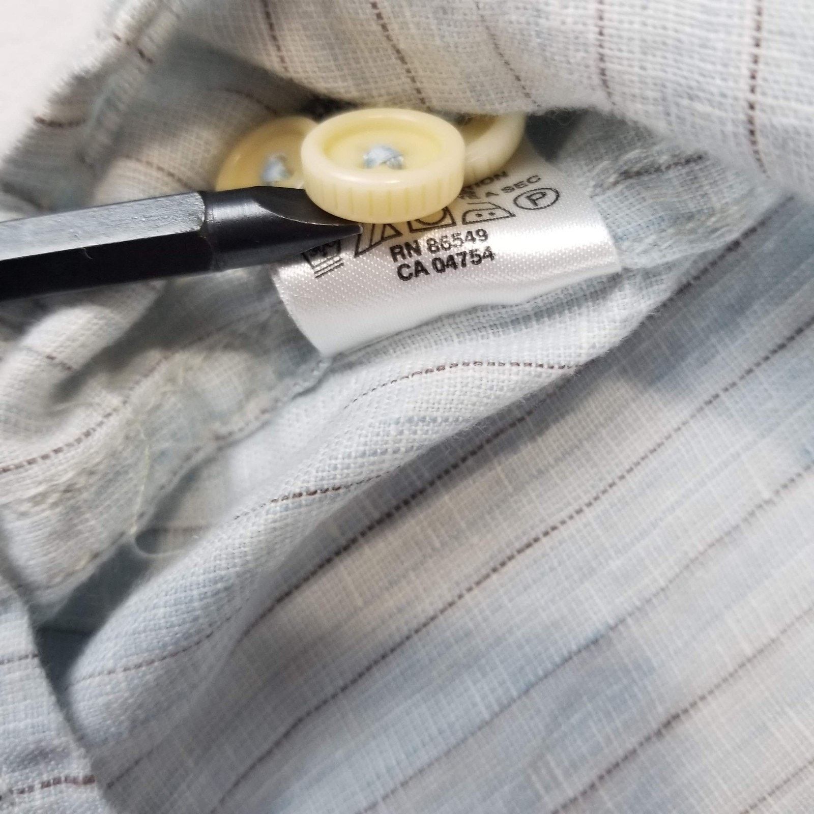 Tommy Bahama Tommy Bahama Shirt Mens XL Blue White Linen Button Up Relax Size US XL / EU 56 / 4 - 7 Thumbnail