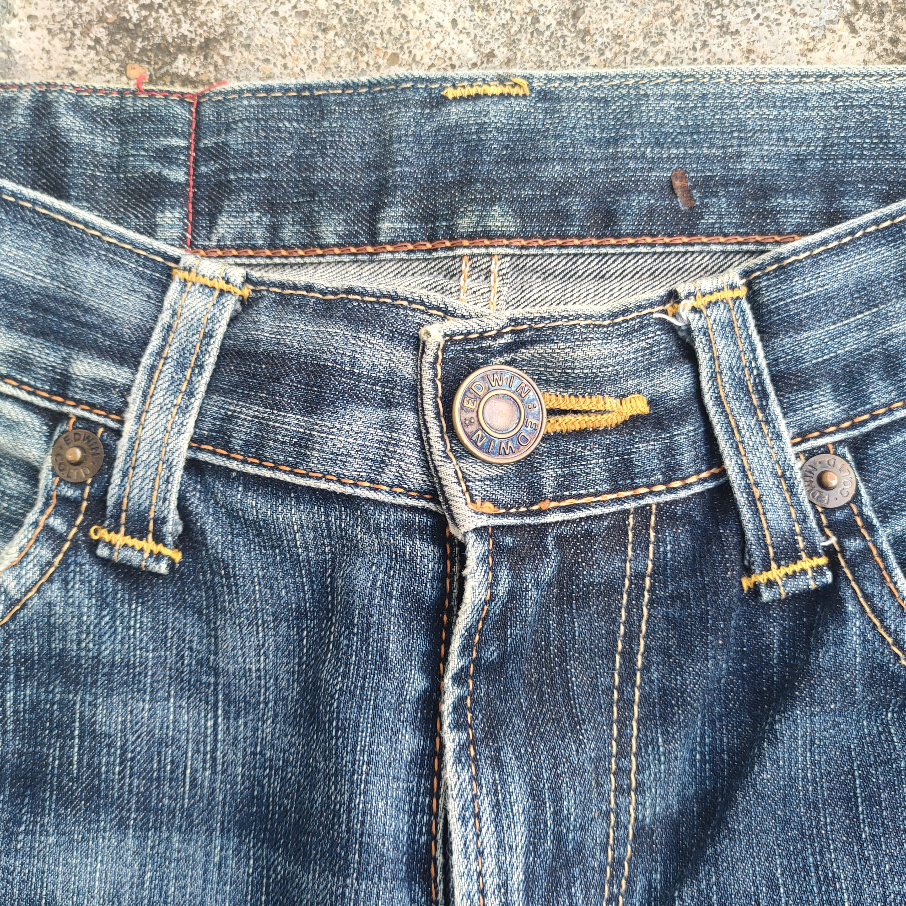 Edwin W31 vintage Edwin Distressed faded jeans denim pants Size US 31 - 5 Thumbnail