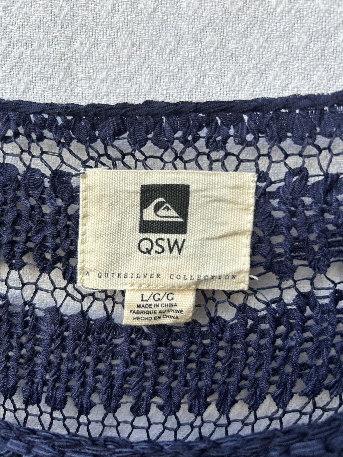 Japanese Brand × Quiksilver Quiksilver Open Fish Net Knit Avantgarde Styled Size US L / EU 52-54 / 3 - 6 Thumbnail