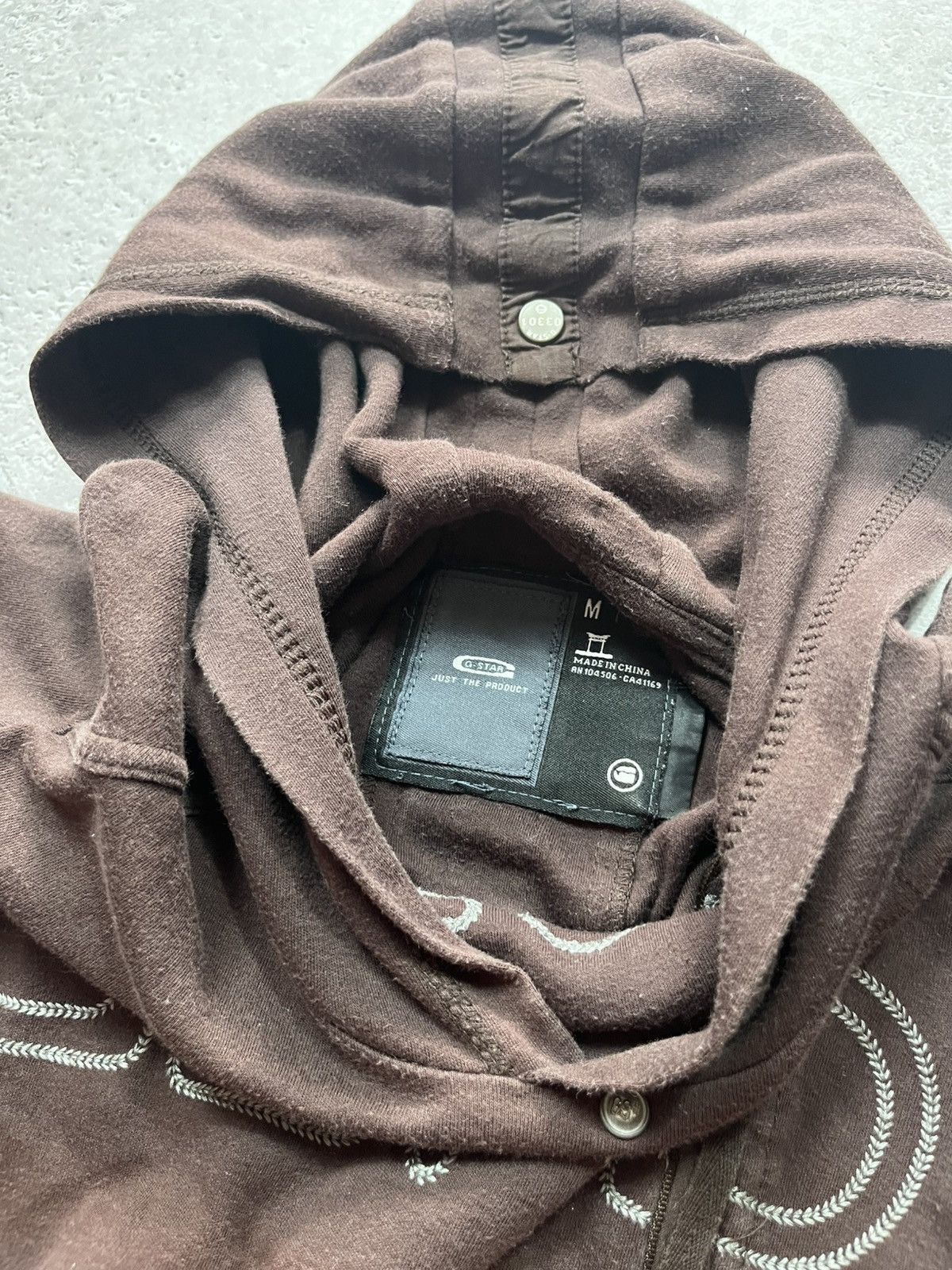 G-Star G-Star RAW Faded Brown Hoodie with GSRD Logo – Size M Size US M / EU 48-50 / 2 - 7 Thumbnail