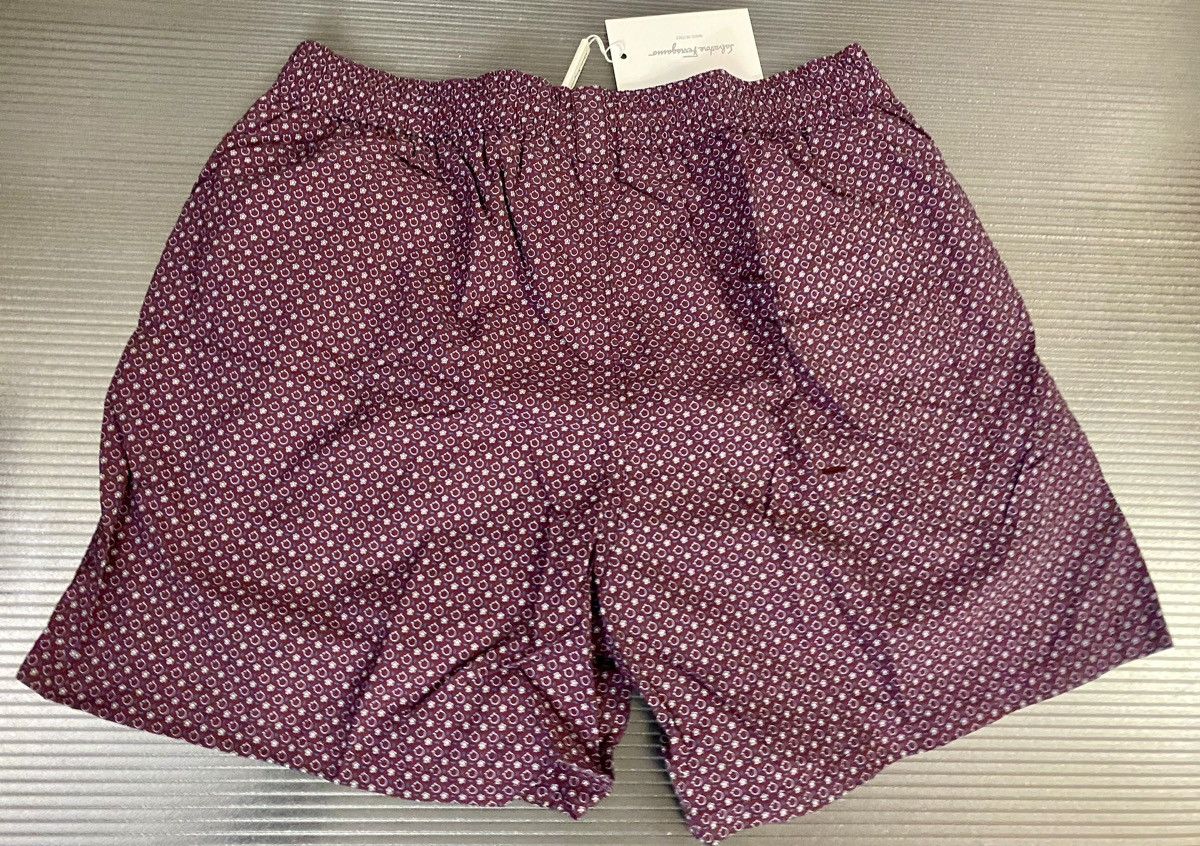 Salvatore Ferragamo Ferragamo 🇮🇹 Merlot Logo Techno swimsuit resort boxer 54 NEW Size US 38 / EU 54 - 4 Thumbnail