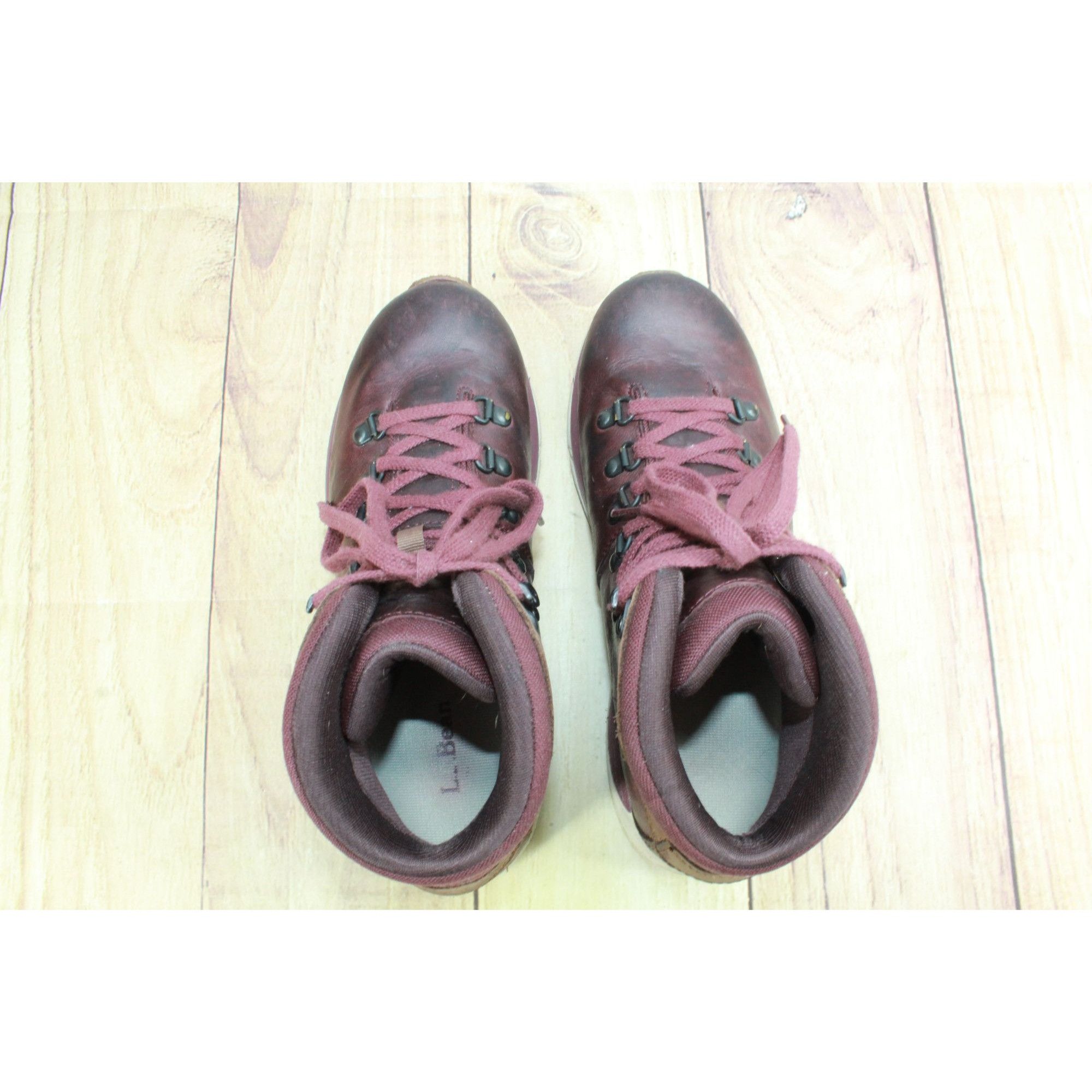 L.L. Bean LL Bean Alpine Women's Burgundy Leather Waterproof Insulated Size US 9.5 / IT 39.5 - 7 Thumbnail