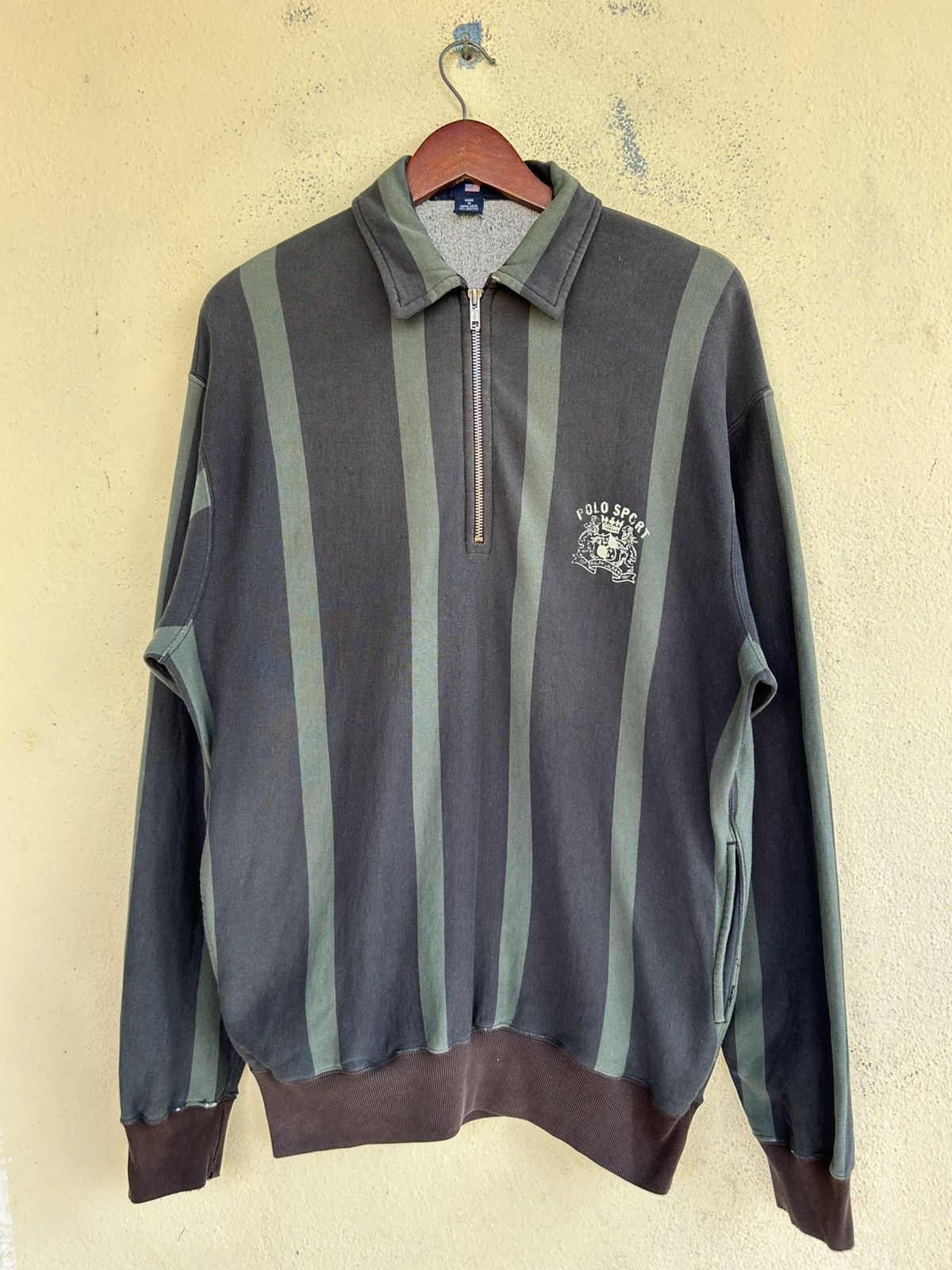 Polo Ralph Lauren × Ralph Lauren × Vintage Vintage Polo Sport Half Zipper Sweatshirt Size US M / EU 48-50 / 2 - 1 Thumbnail