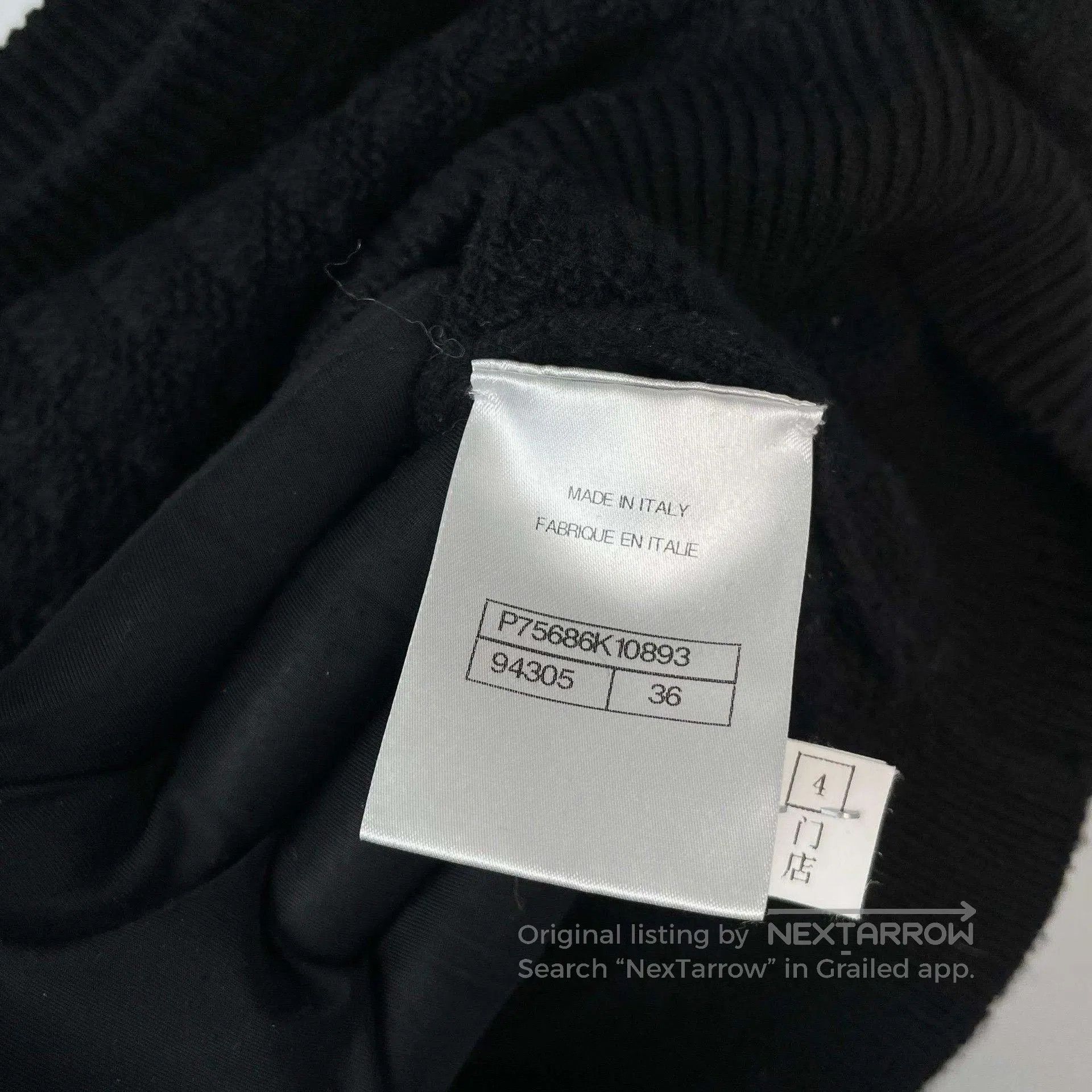 Chanel Chanel 23B Black Chain Knitted Top. Size XS / US 0-2 / IT 36-38 - 8 Thumbnail