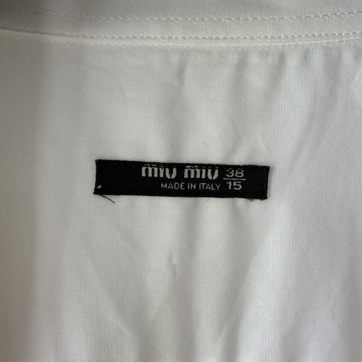 Miu Miu Miu Miu SS2005 White Shiva Embellished Shirt Size US S / EU 44-46 / 1 - 7 Thumbnail