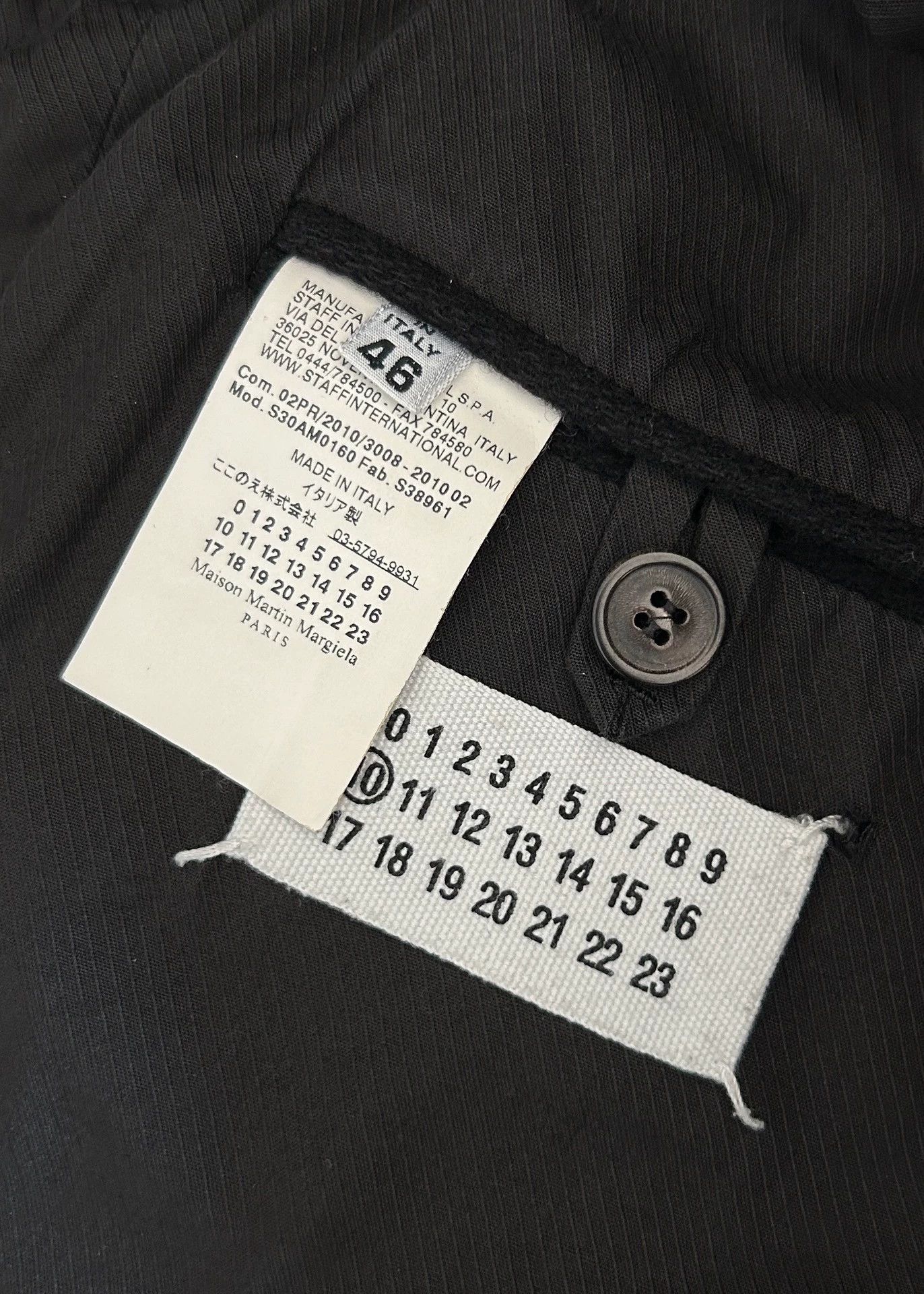 Maison Margiela MMM F/W10 Colorblocked Stand Collar Coat Black 46 Size US S / EU 44-46 / 1 - 7 Thumbnail