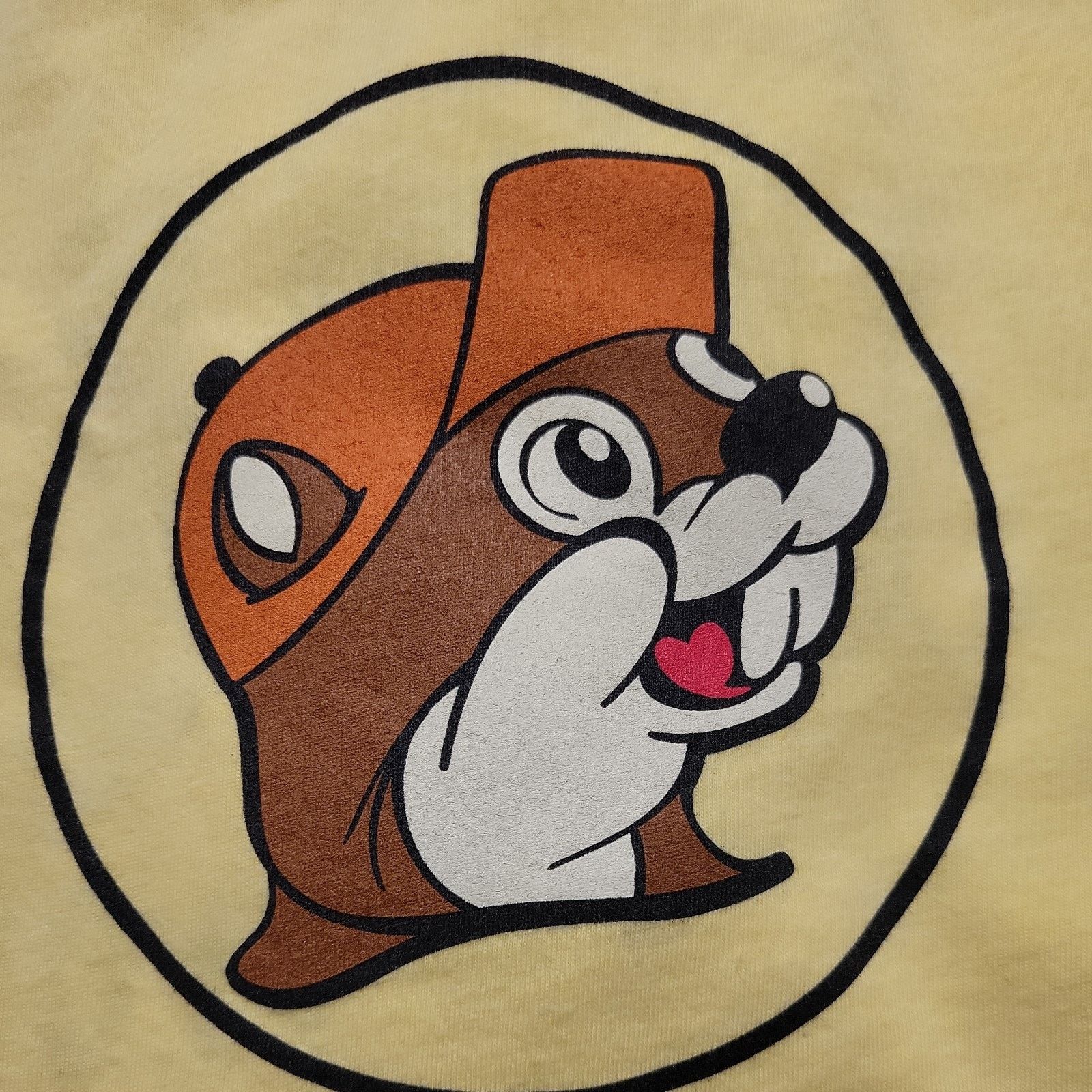 Other BucEes Unisex XL Cotton Short Sleeve T Shirt Beaver Yellow Size US XL / EU 56 / 4 - 4 Thumbnail