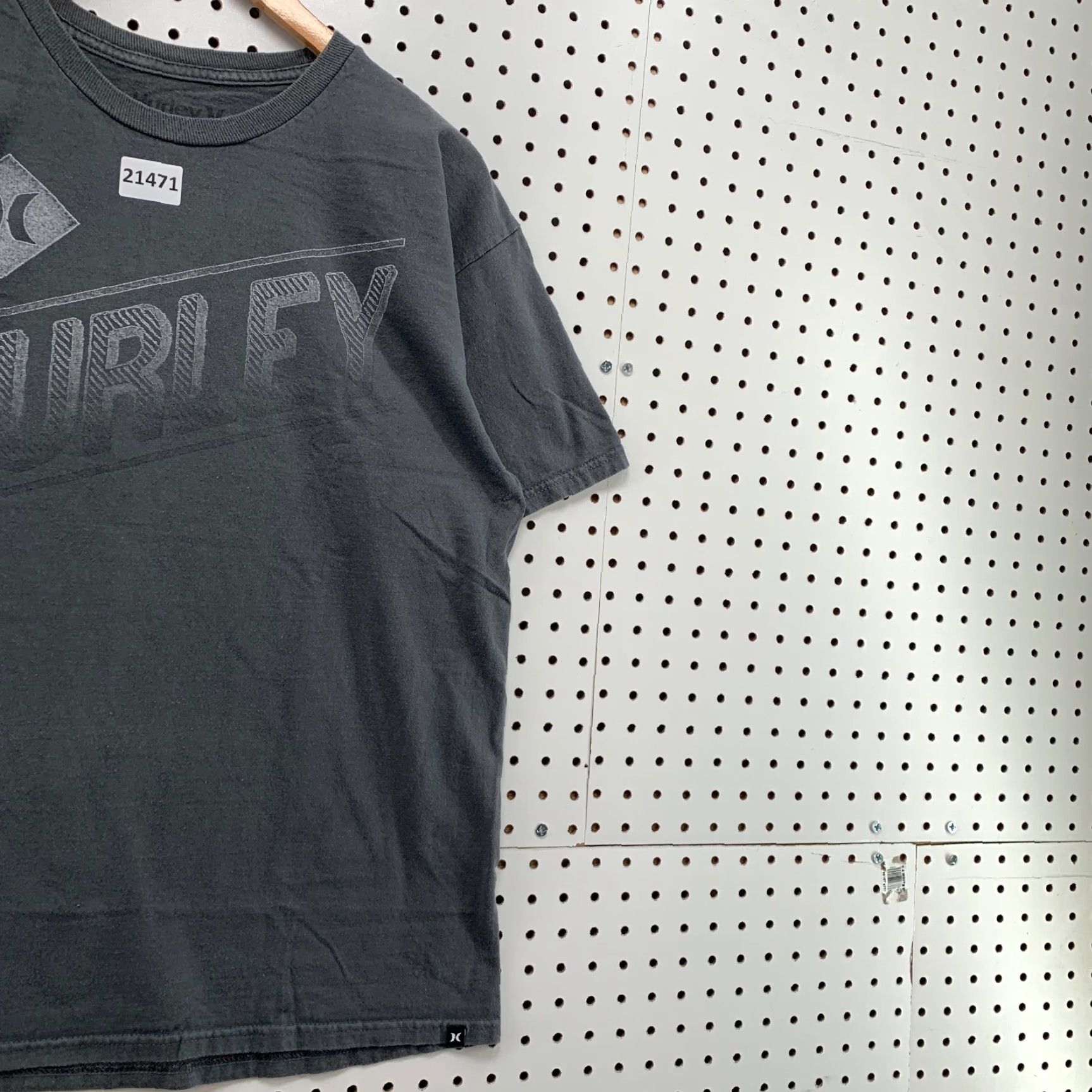 Hurley Hurley Shirt Adult Large Short Sleeve Faded Black Gray 21x28 Size US L / EU 52-54 / 3 - 4 Thumbnail