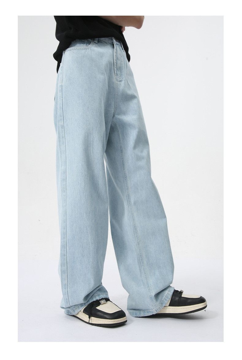 Japanese Brand × Jean Light-colored simple straight-leg loose casual jeans Size US 33 - 5 Thumbnail