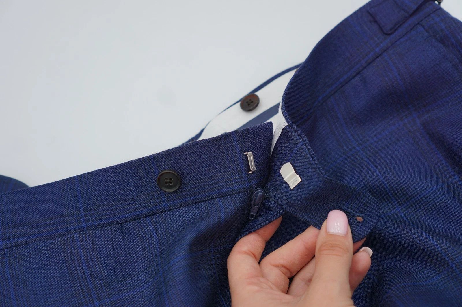 Suitsupply Men Suitsupply Pants La Spalla Navy Wool Silk & Linen US38 Size 38R - 3 Thumbnail
