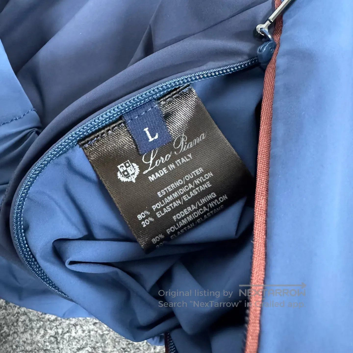 Loro Piana LORO PIANA Blue hooded zipper jacket| Size US L / EU 52-54 / 3 - 8 Thumbnail