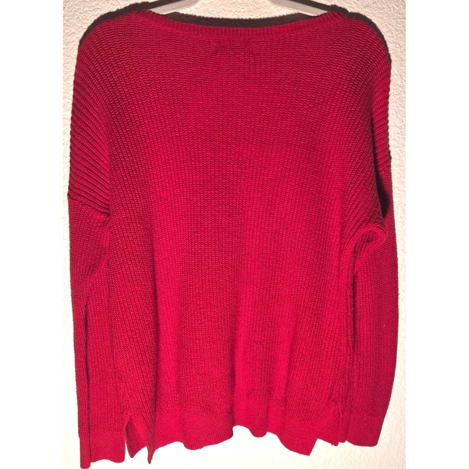 American Eagle Outfitters American Eagle Red Sweater - Women's Large Size L / US 10 / IT 46 - 6 Thumbnail