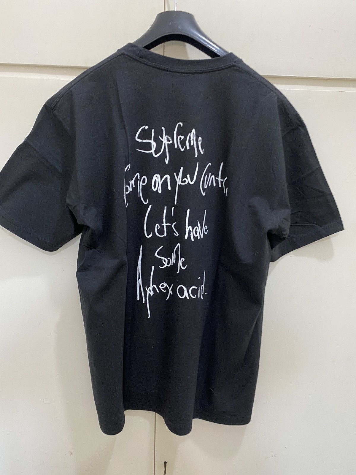 Supreme Supreme T-shirt, size XL, black, with print, used, Size US XL / EU 56 / 4 - 8 Thumbnail