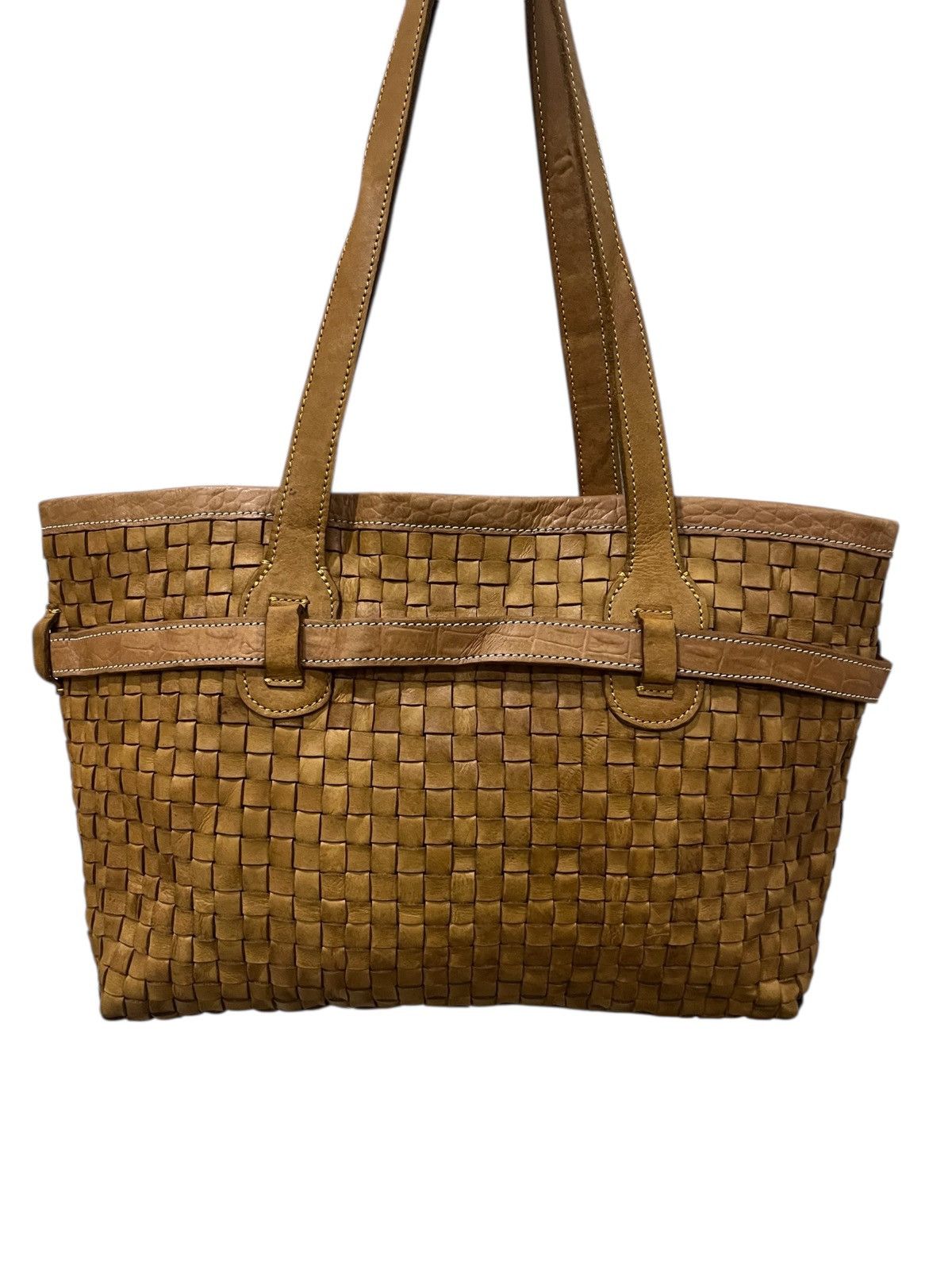 Genuine Leather Vintage ROBITA LEATHER TOTE BAG Size ONE SIZE - 5 Thumbnail