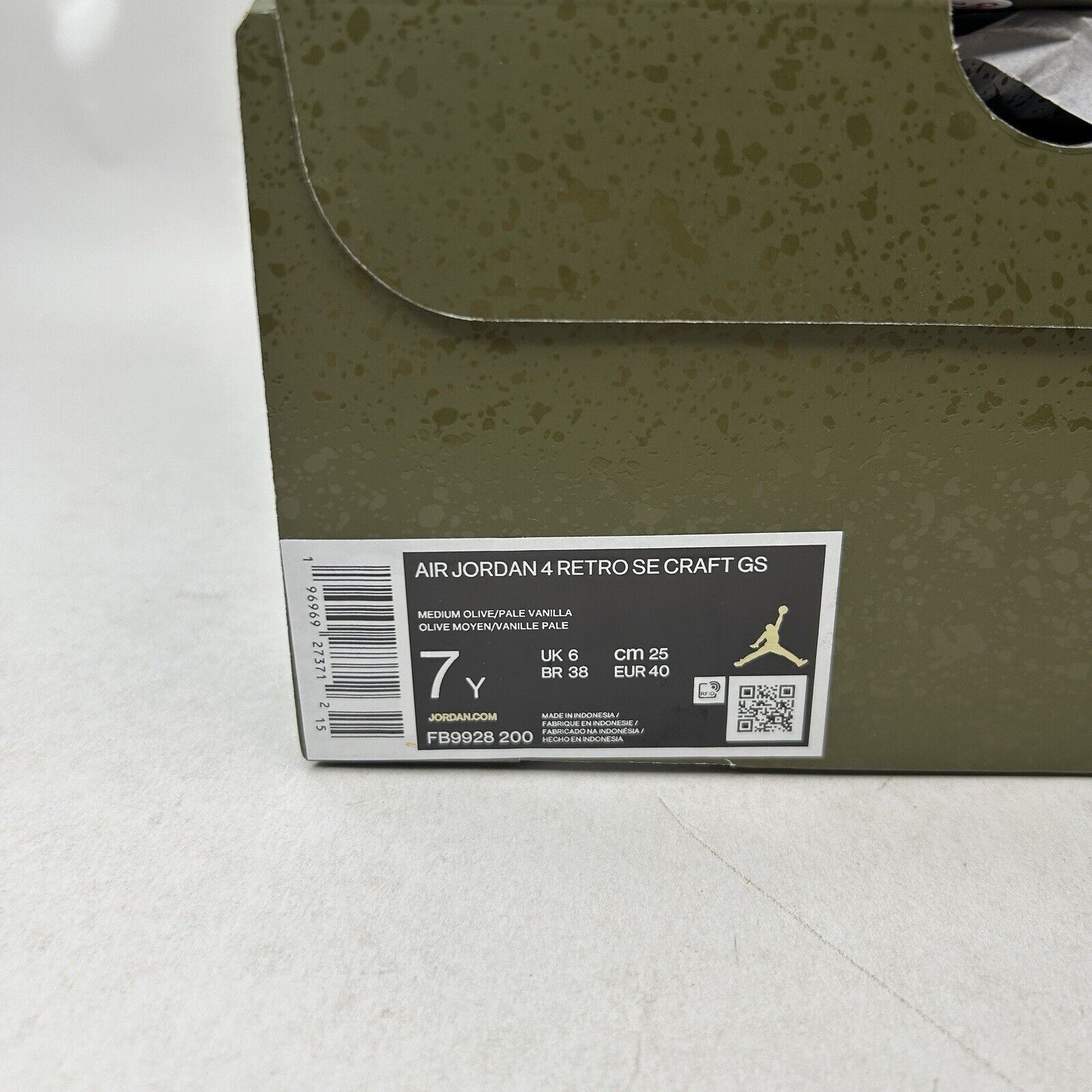 Nike Nike Air Jordan Retro 4 SE Craft “Medium Olive” 2024 Size US 8.5 / IT 38.5 - 5 Thumbnail