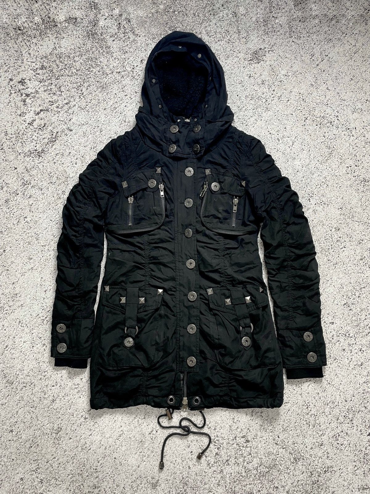 Japanese Brand 2000s D.I.A - Apocalypse Vkei Crumpled Jacket Size US S / EU 44-46 / 1 - 3 Thumbnail