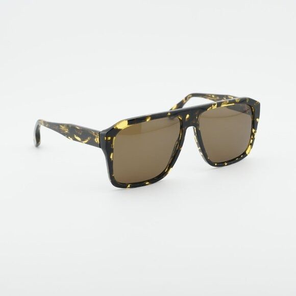Victoria Beckham Victoria Beckham VB671S 012 Sunglasses Havana Square Frame Size ONE SIZE - 7 Thumbnail