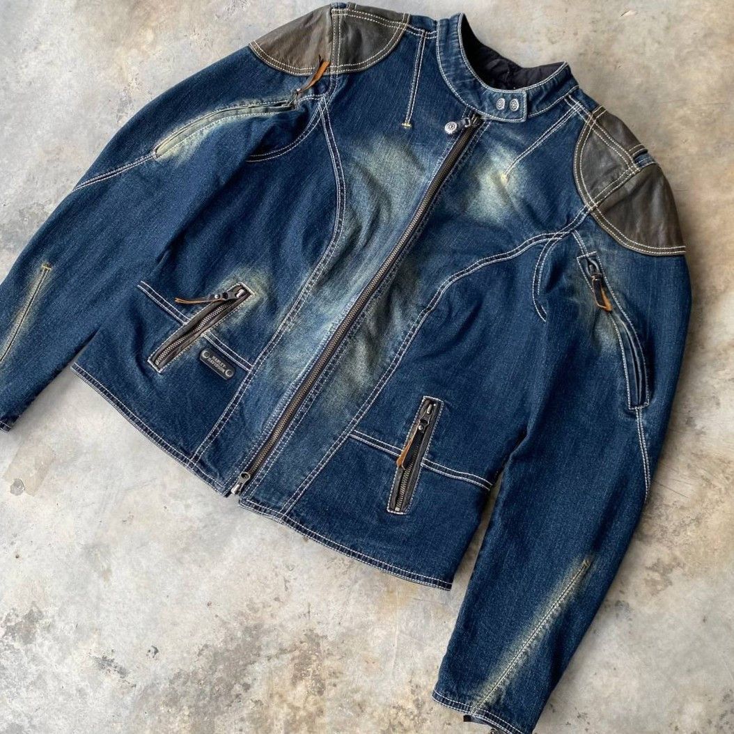 Harley Davidson Harley-Davidson Vintage Women Biker Jacket Leather Studded Size L / US 10 / IT 46 - 2 Thumbnail