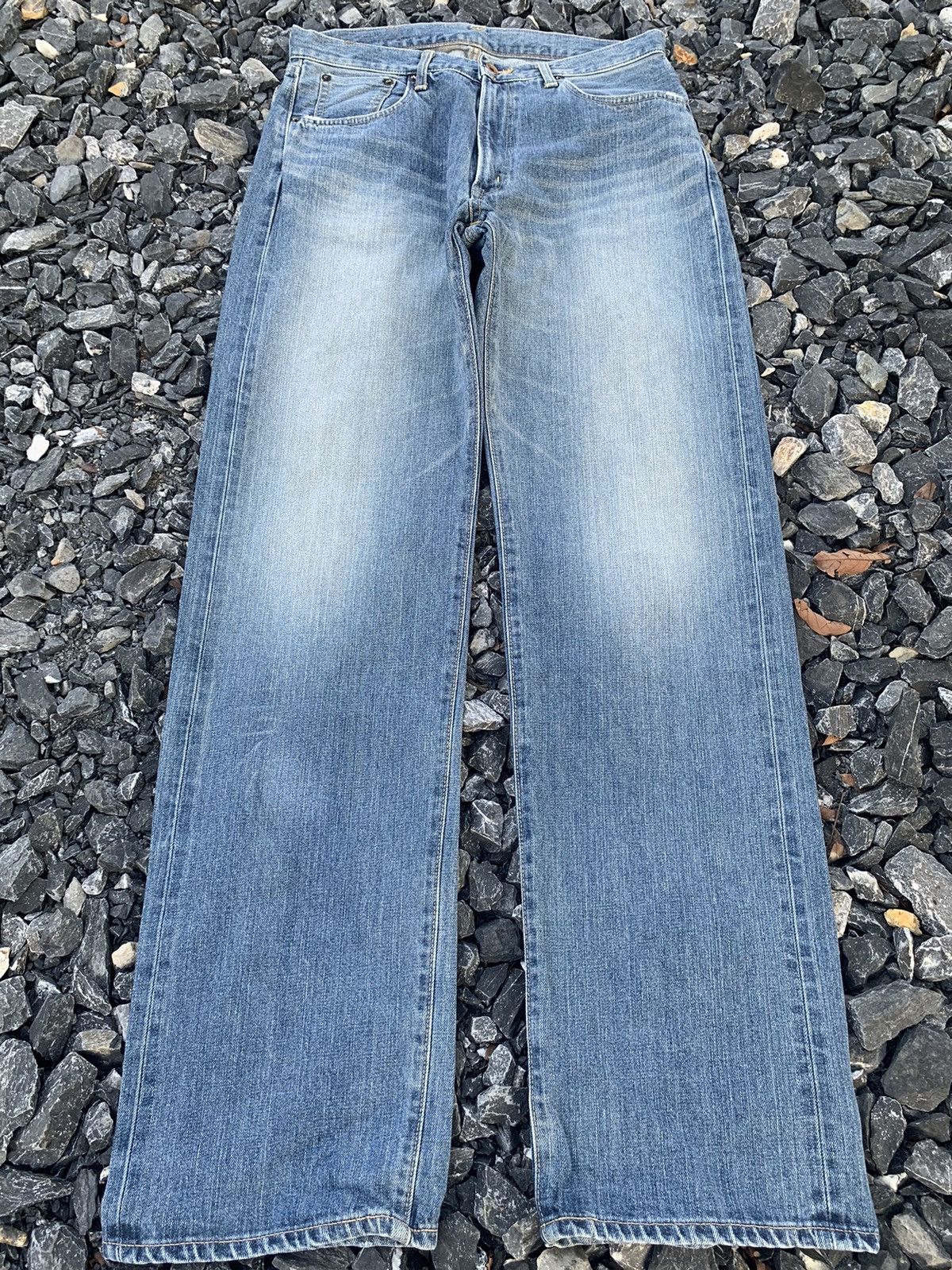 Japanese Brand VINTAGE EDWIN SELVEDGE 505 SELVEDGE DISTRESSED DENIM Size US 33 - 2 Thumbnail