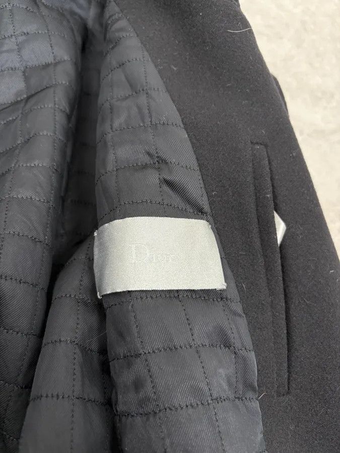Dior 2010s Dior Black Wool & Leather Hooded Cozy Jacket by Kris Van Assche Size US M / EU 48-50 / 2 - 10 Thumbnail