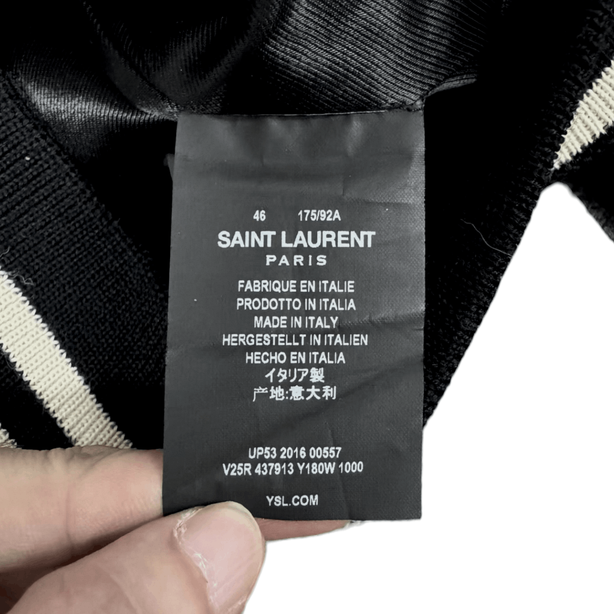 Saint Laurent Paris Saint Laurent FW16 Ray Striped Teddy Jacket Size US S / EU 44-46 / 1 - 5 Thumbnail