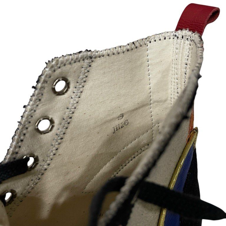 Yohji Yamamoto YOHJI YAMAMOTO POUR HOMME Rokumeikan Patchwork HiTop Shoes S Size US 8 / EU 41 - 9 Thumbnail
