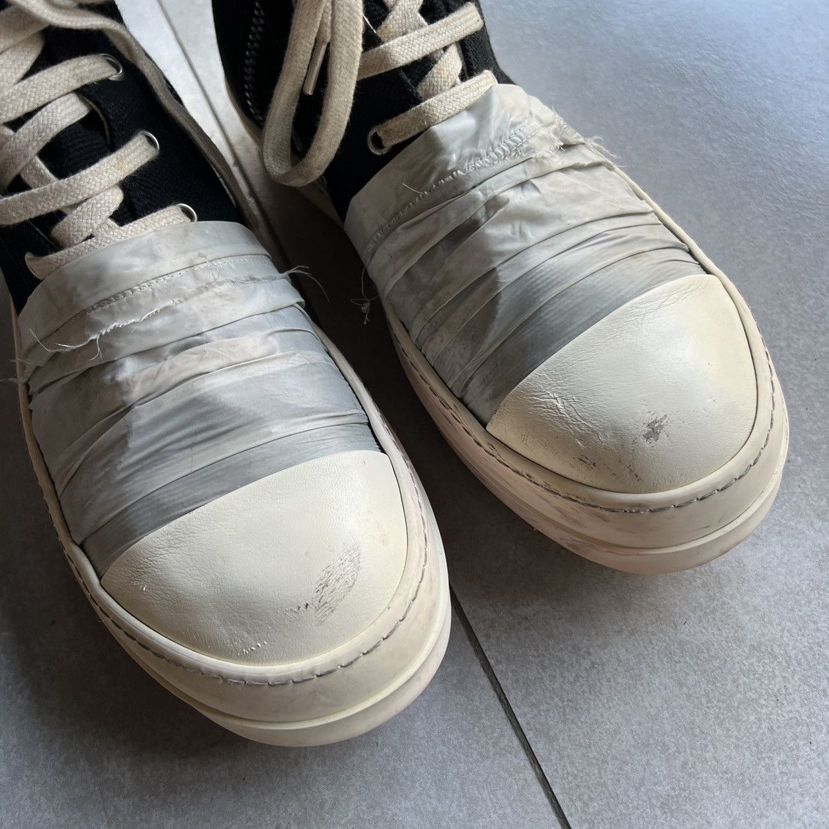 Rick Owens × Rick Owens Drkshdw (Last Drop) Rick Owens Wrap Ramones Size US 9 / EU 42 - 3 Thumbnail