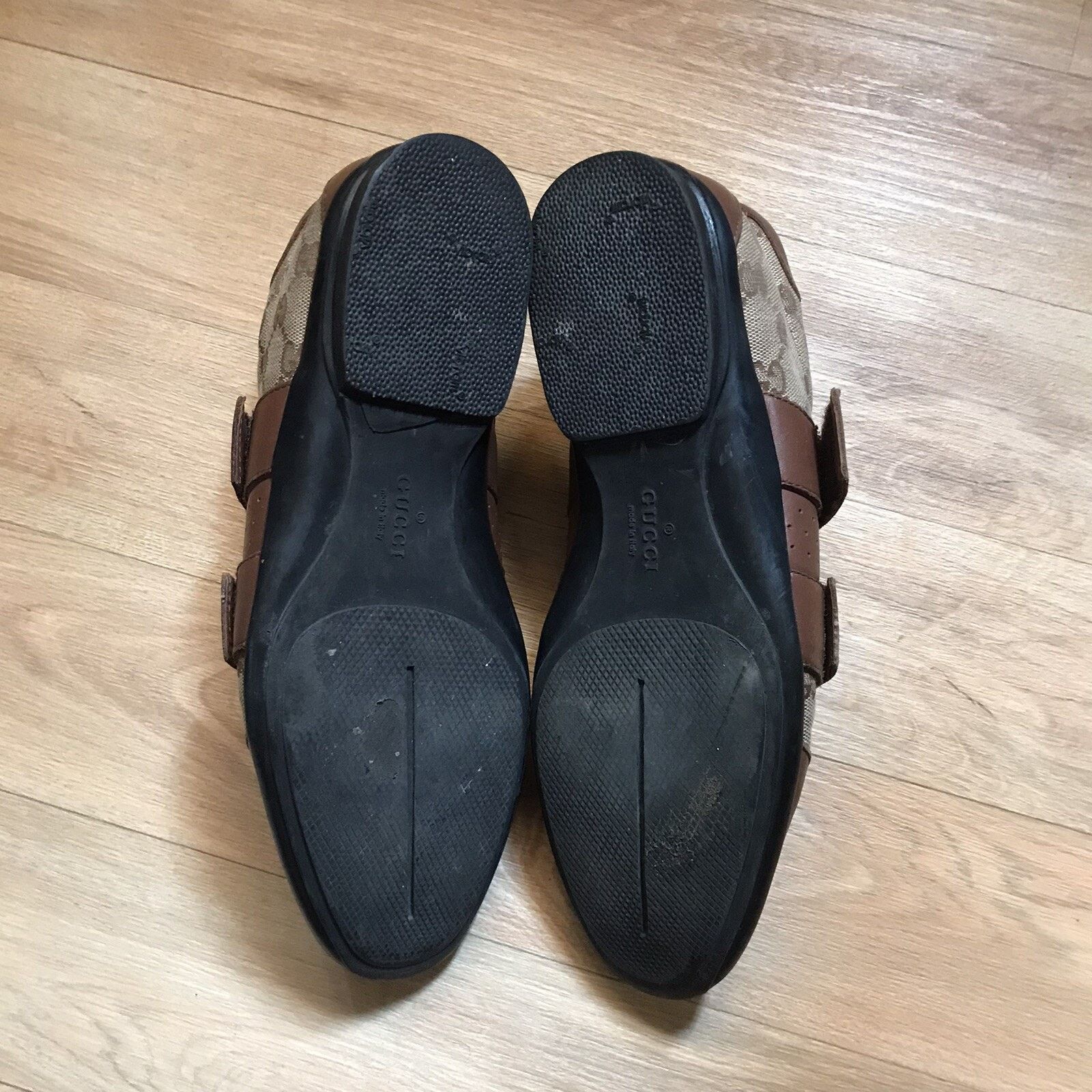 Gucci GUCCI Sneakers Guccissima Leather Low Top CANVA Made Italy Size US 8 / EU 41 - 12 Thumbnail