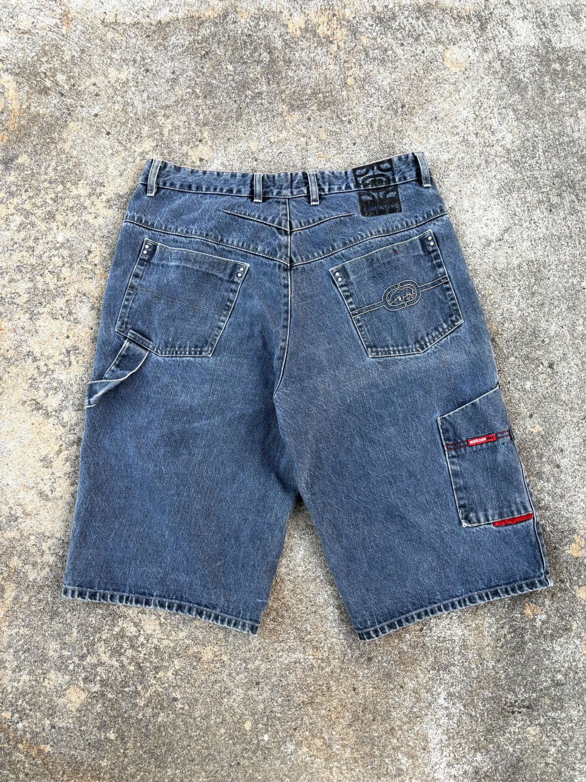 Ecko Unltd. Vintage ECKO Skateboard Shorts JEANS Size US 35 - 1 Thumbnail