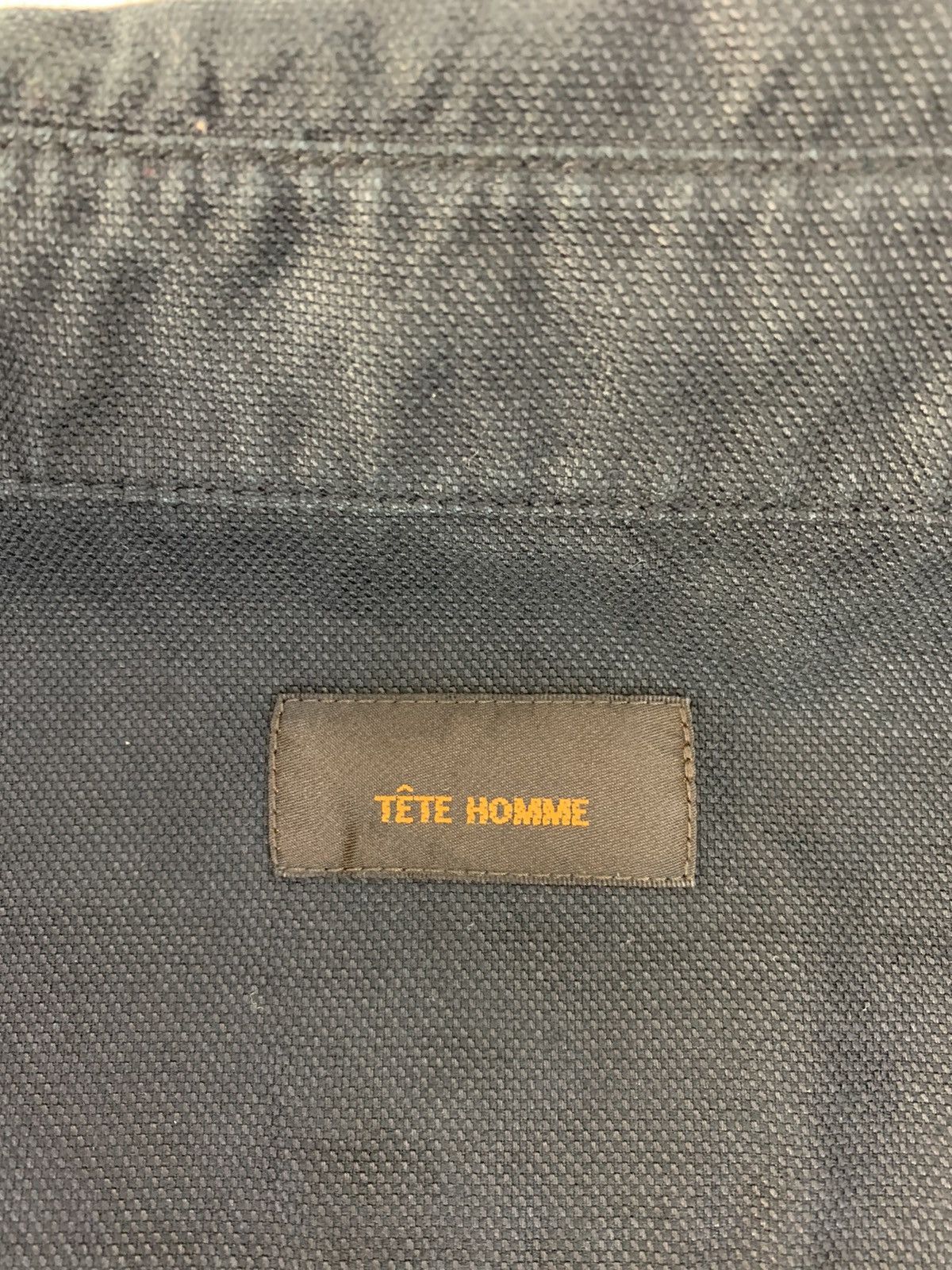 Issey Miyake Tete Homme Issey Miyake Black Double Pocket Button Up Shirt Size US L / EU 52-54 / 3 - 6 Thumbnail