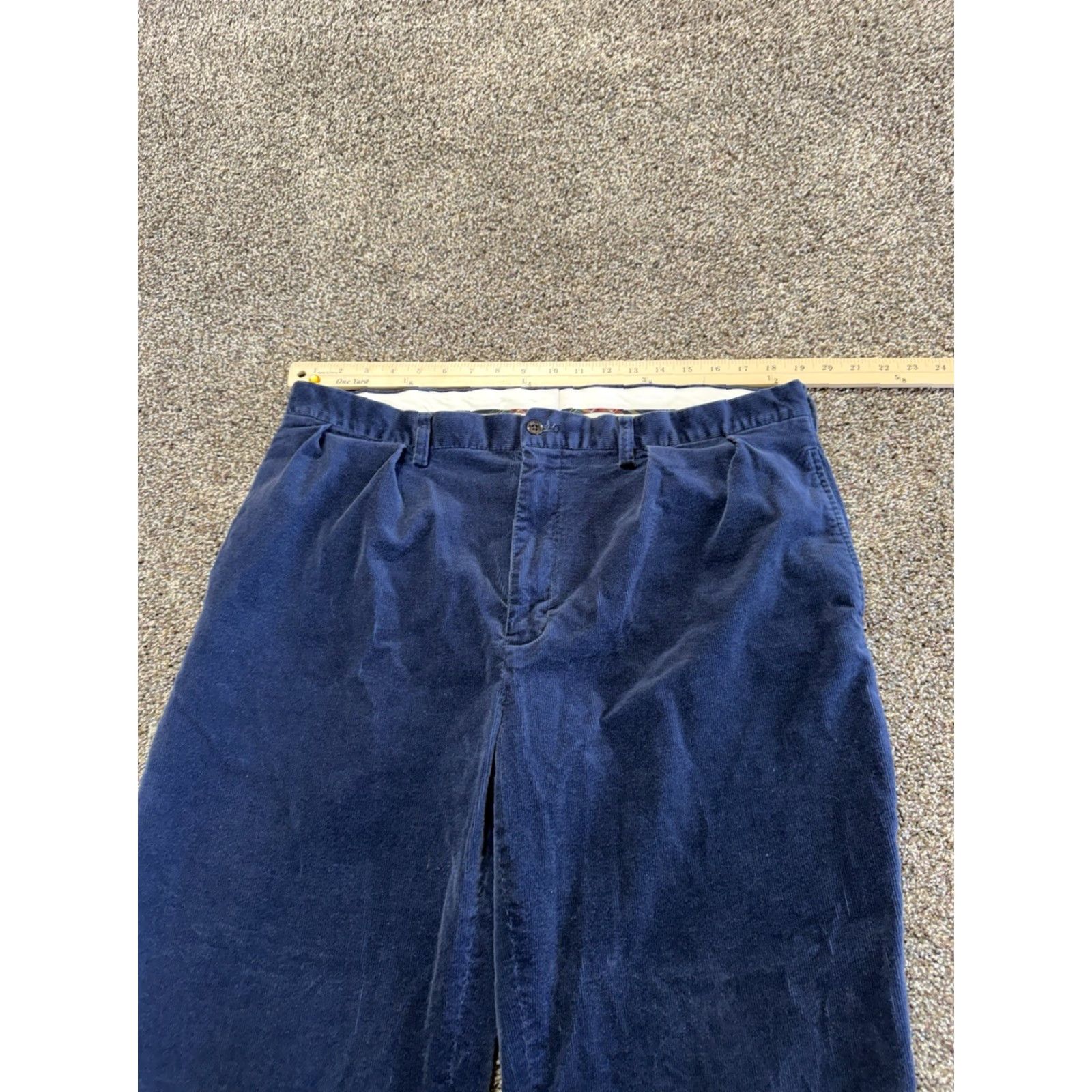 Ralph Lauren VINTAGE Ralph Lauren Polo Golf Pants Mens 38X32 Blue Corduroy Fairway Pleated Polo Pants Mens 38 Blue Corduroy Golf Pants Vintage Mens Size US M / EU 48-50 / 2 - 7 Thumbnail