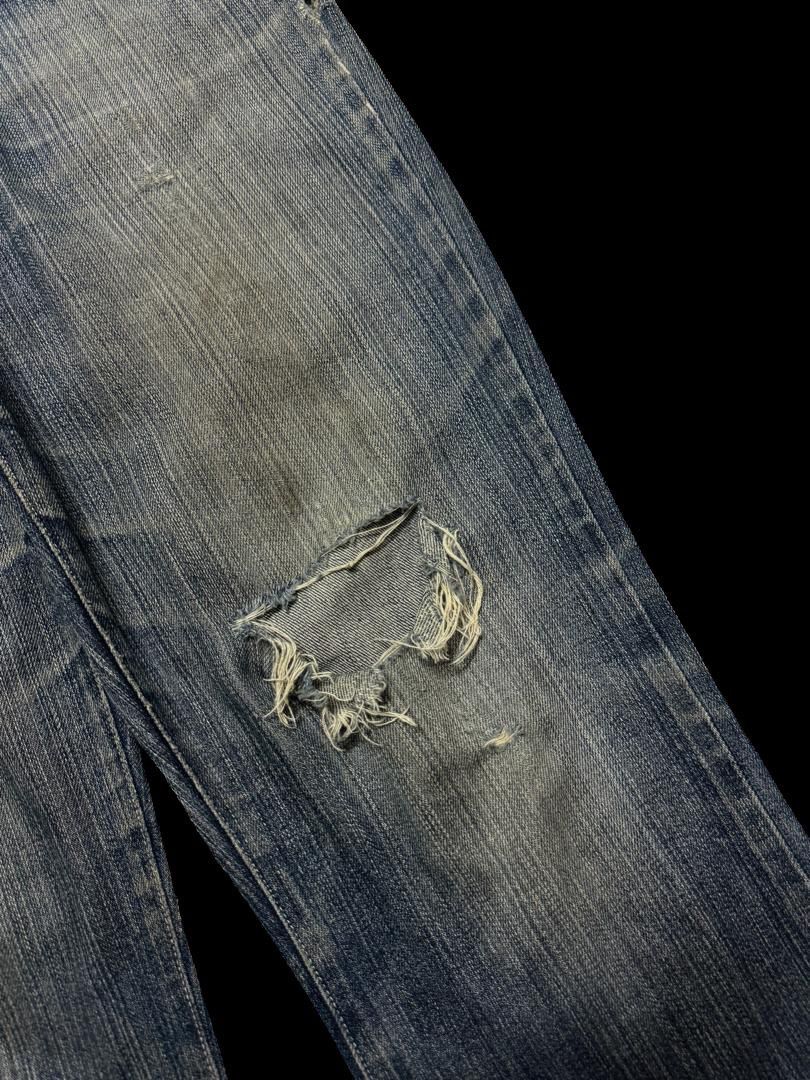 Japanese Brand INSANE 90s Japanese Theoria Bell Bottom Rusty Distress Hard Size US 30 / EU 46 - 8 Thumbnail
