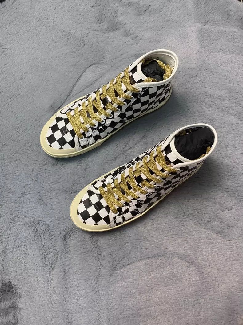 Saint Laurent Paris Saint Laurent High-Top Checkerboard Sneakers-2507 Size US 10 / EU 43 - 4 Thumbnail