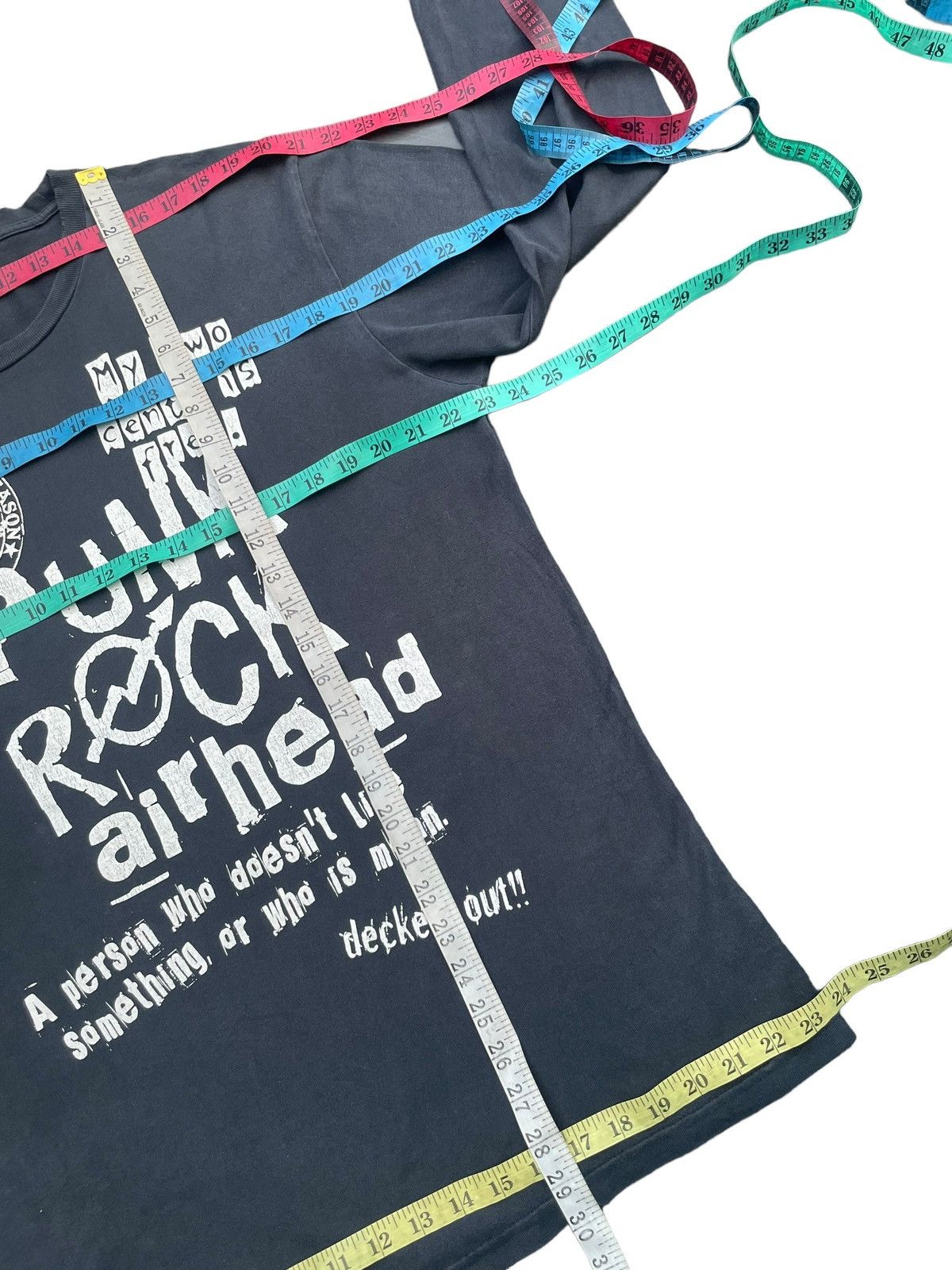 Japanese Brand Punk Rock Airhead Thruxton Tshirt Size US XL / EU 56 / 4 - 10 Thumbnail