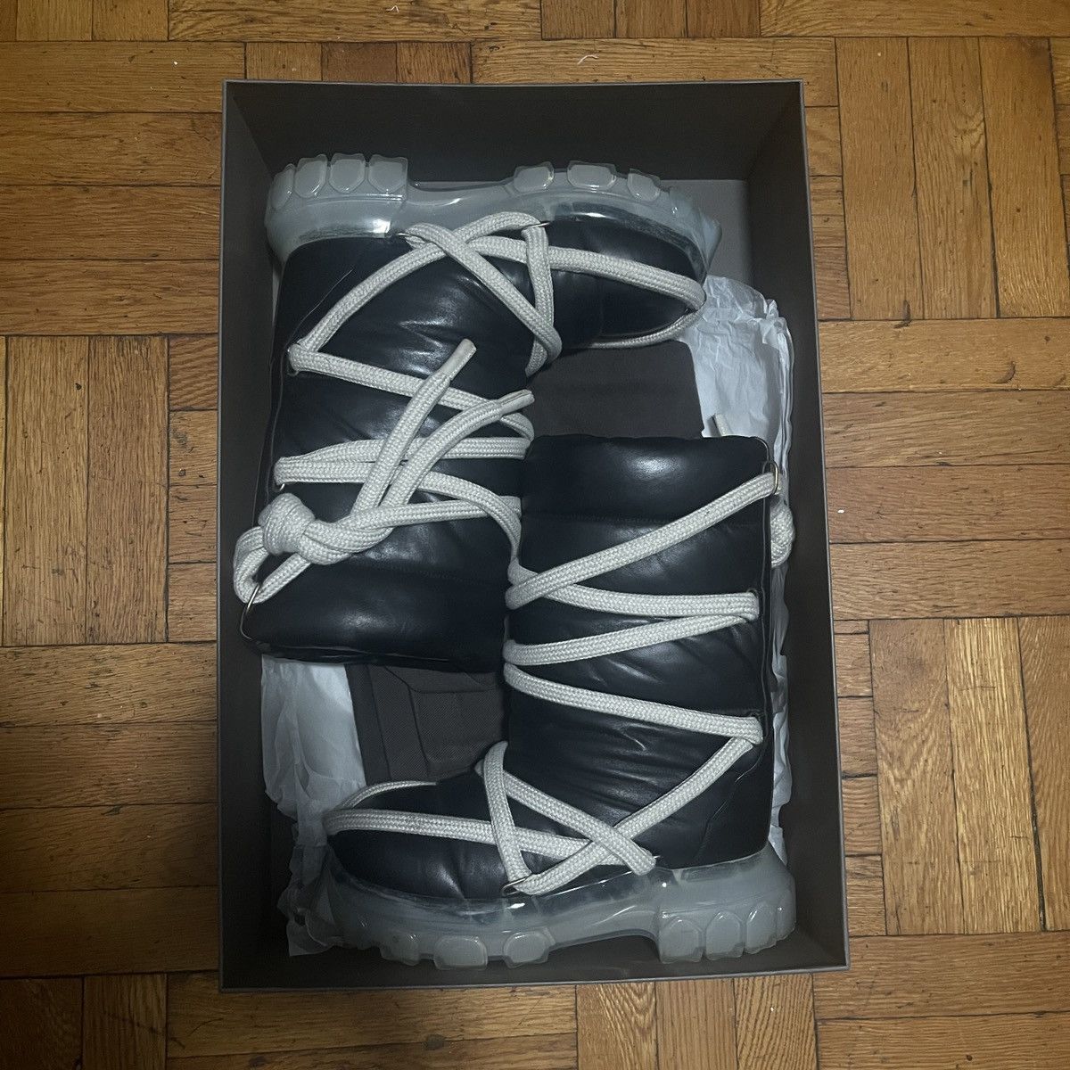 Rick Owens Rick Owens Lambskin Lunar Boots Size US 7 / EU 40 - 1 Thumbnail