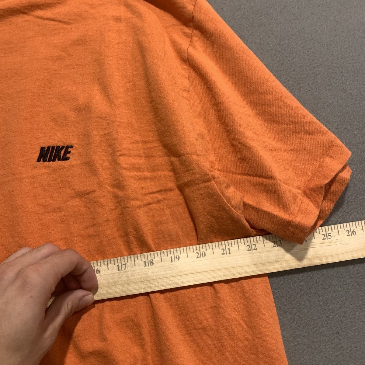 Nike Nike Y2K Short Sleeve Tee Orange XL Grey Tag 2000s Vintage Size US XL / EU 56 / 4 - 7 Thumbnail